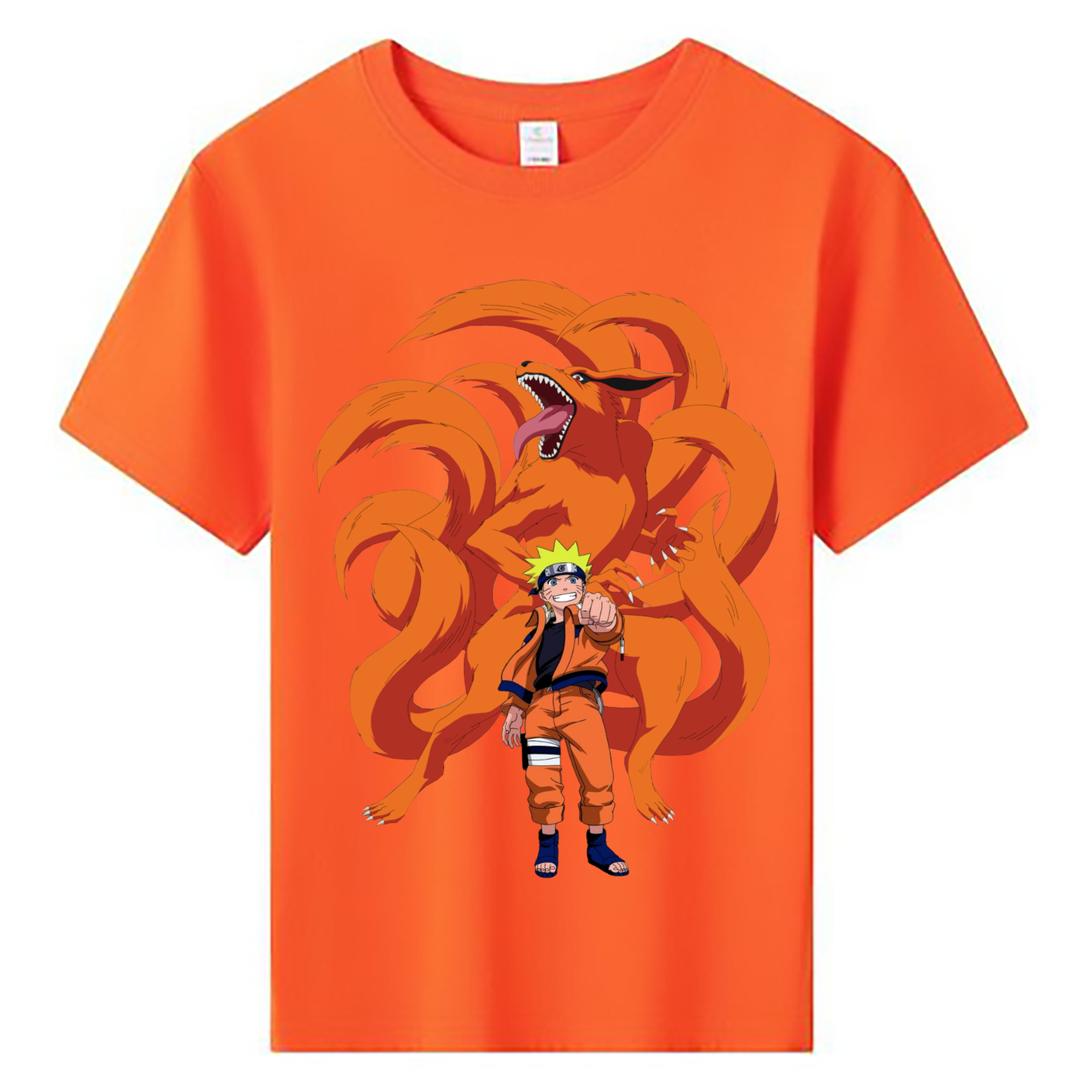 （画像用） NARUTO -ナルト- うずまき ナルト Uzumaki Naruto 綿100％キッズTシャツ（フロントプリント）