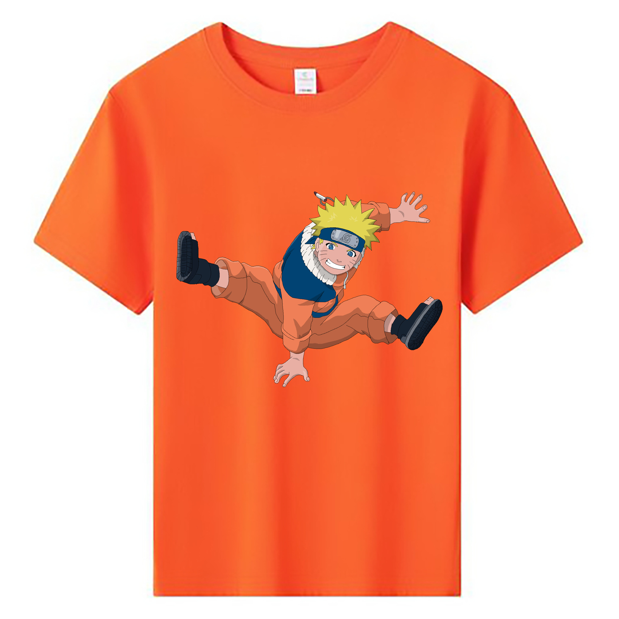 （画像用） NARUTO -ナルト- うずまき ナルト Uzumaki Naruto 綿100％キッズTシャツ（フロントプリント）