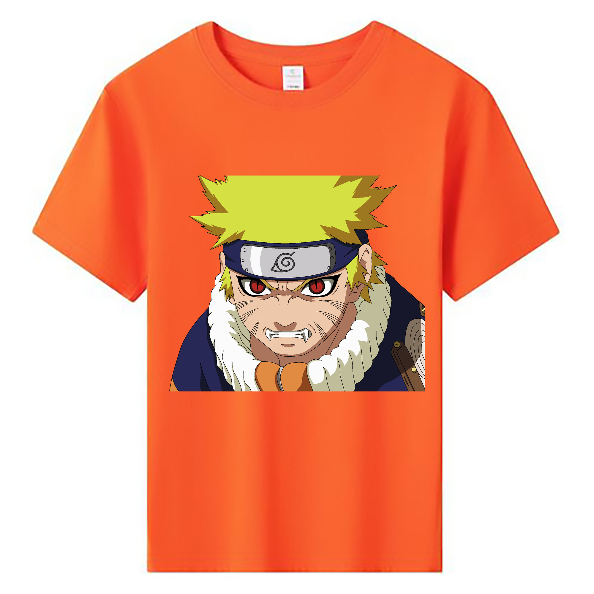 （画像用） NARUTO -ナルト- うずまき ナルト Uzumaki Naruto 綿100％キッズTシャツ（フロントプリント）
