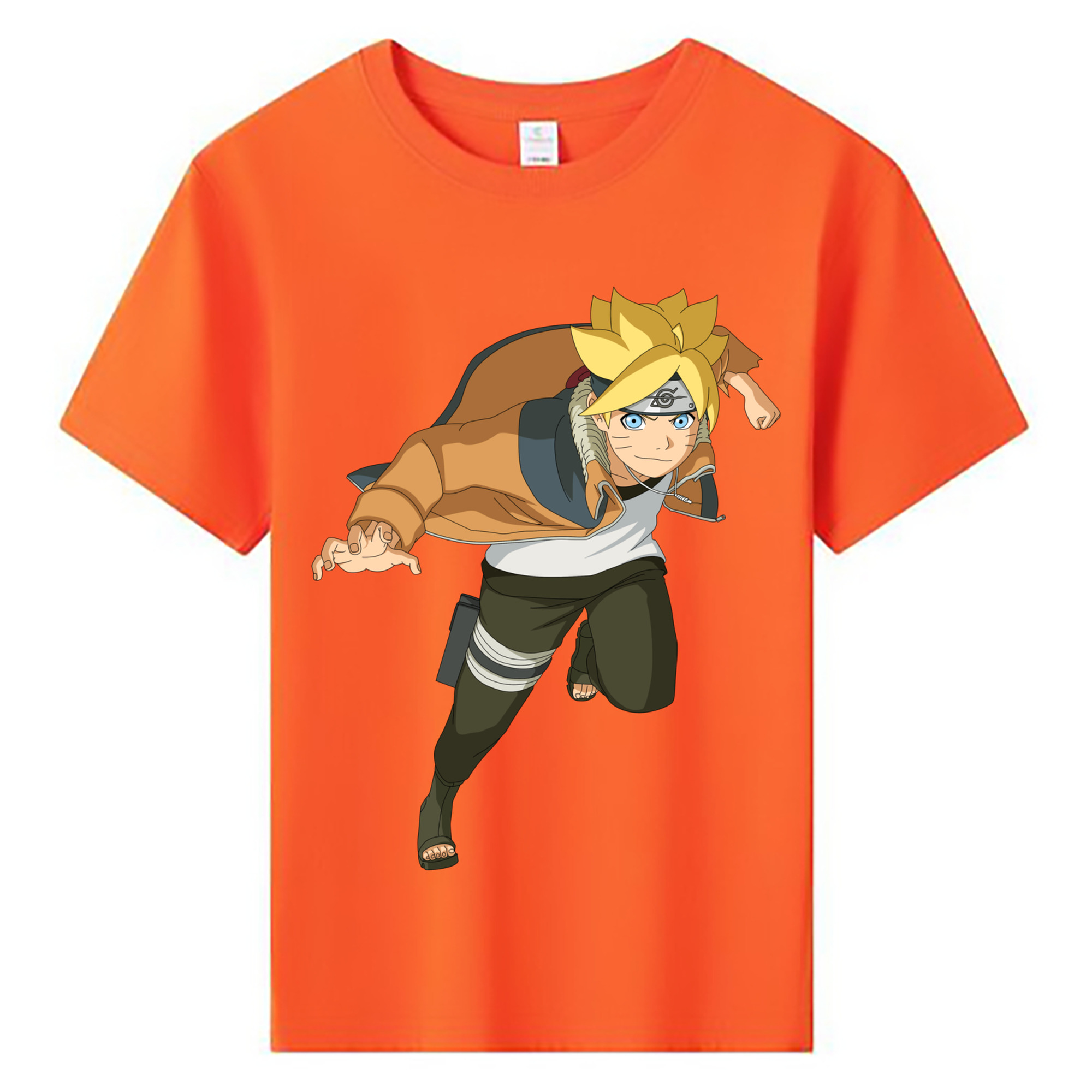 （画像用） NARUTO -ナルト- うずまき ナルト Uzumaki Naruto 綿100％キッズTシャツ（フロントプリント）