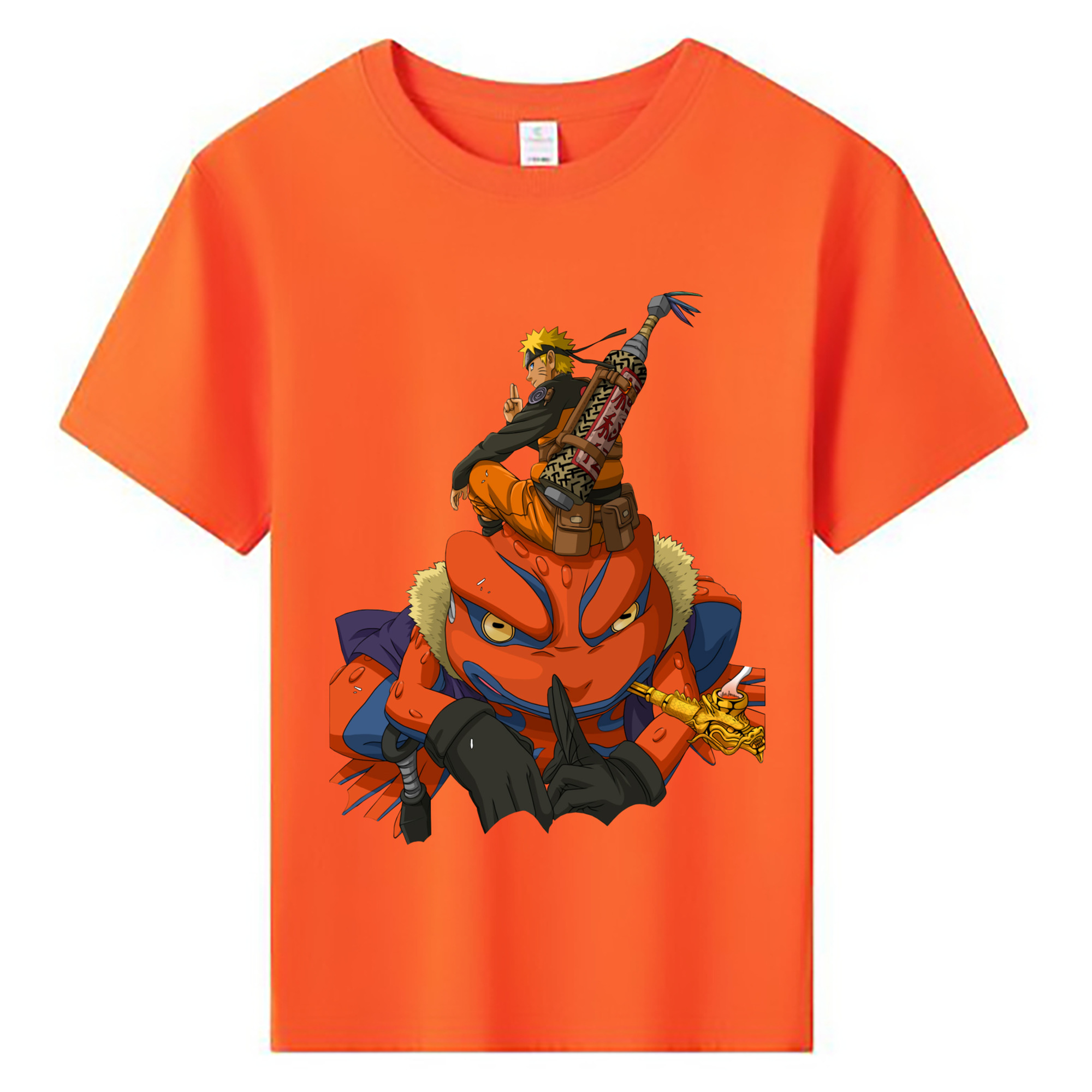 （画像用） NARUTO -ナルト- うずまき ナルト Uzumaki Naruto 綿100％キッズTシャツ（フロントプリント）