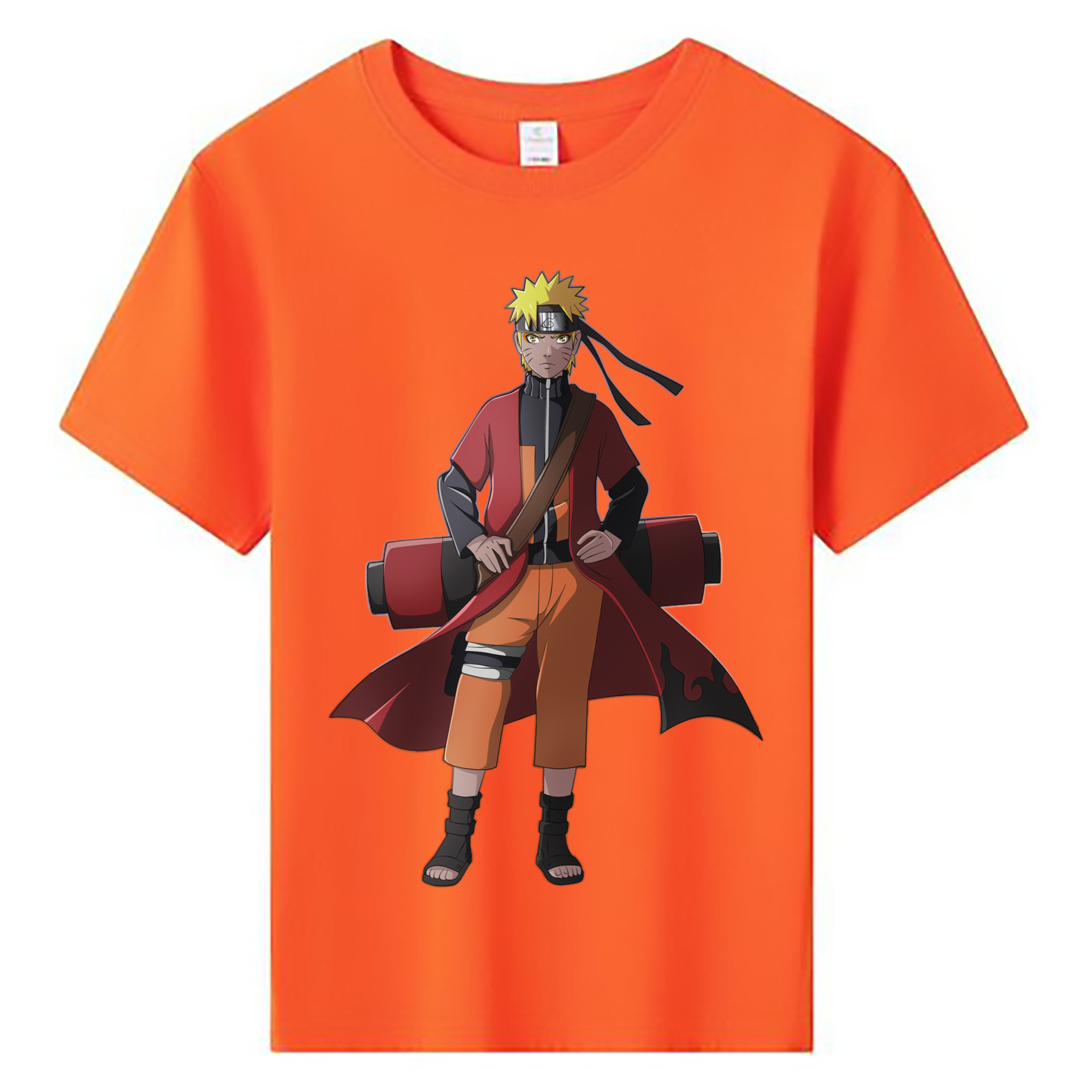 （画像用） NARUTO -ナルト- うずまき ナルト Uzumaki Naruto 綿100％キッズTシャツ（フロントプリント）