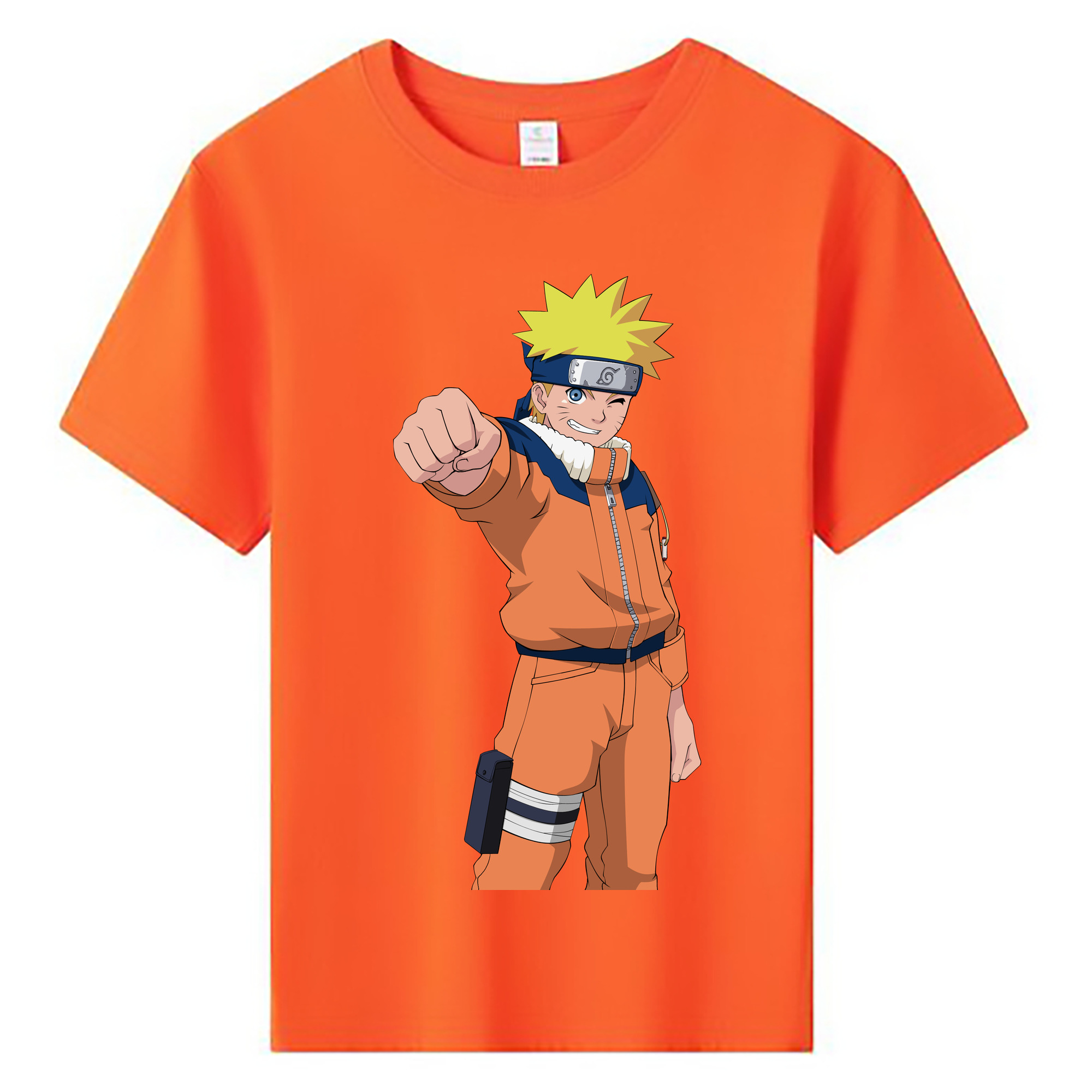 （画像用） NARUTO -ナルト- うずまき ナルト Uzumaki Naruto 綿100％キッズTシャツ（フロントプリント）