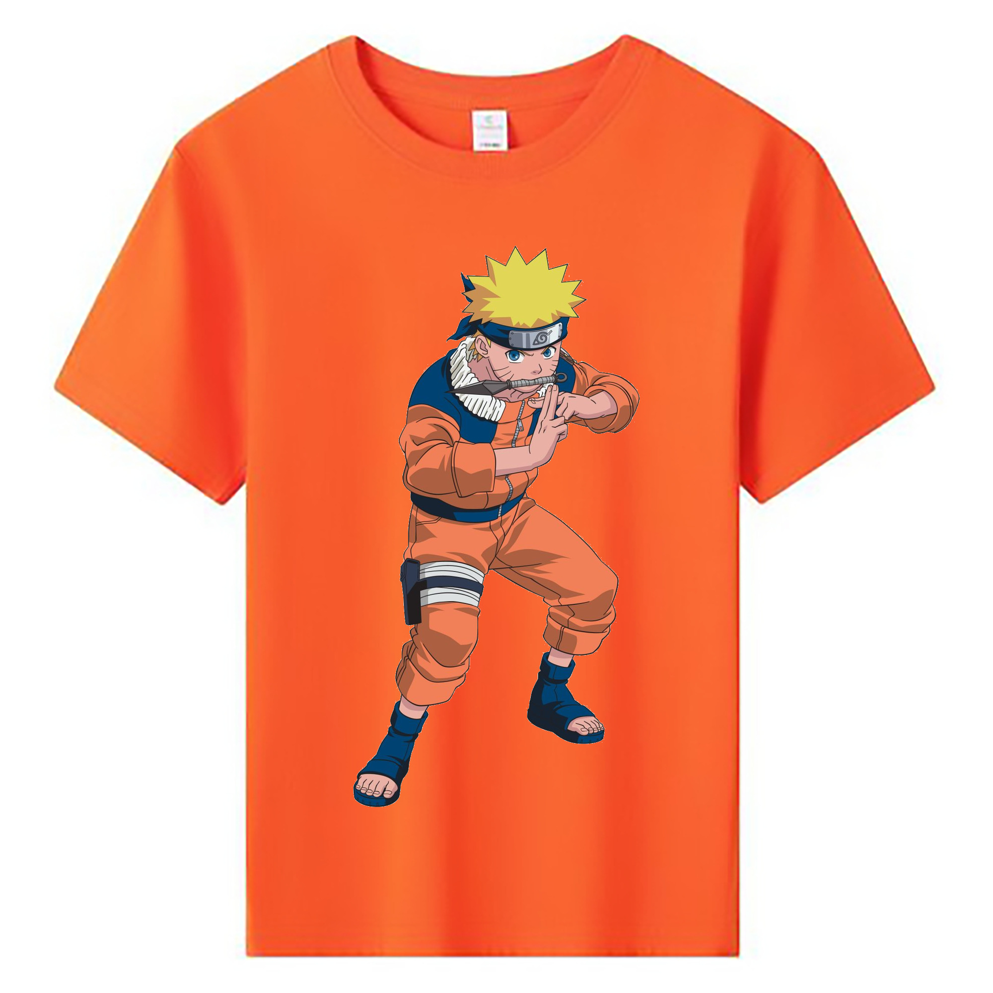 （画像用） NARUTO -ナルト- うずまき ナルト Uzumaki Naruto 綿100％キッズTシャツ（フロントプリント）