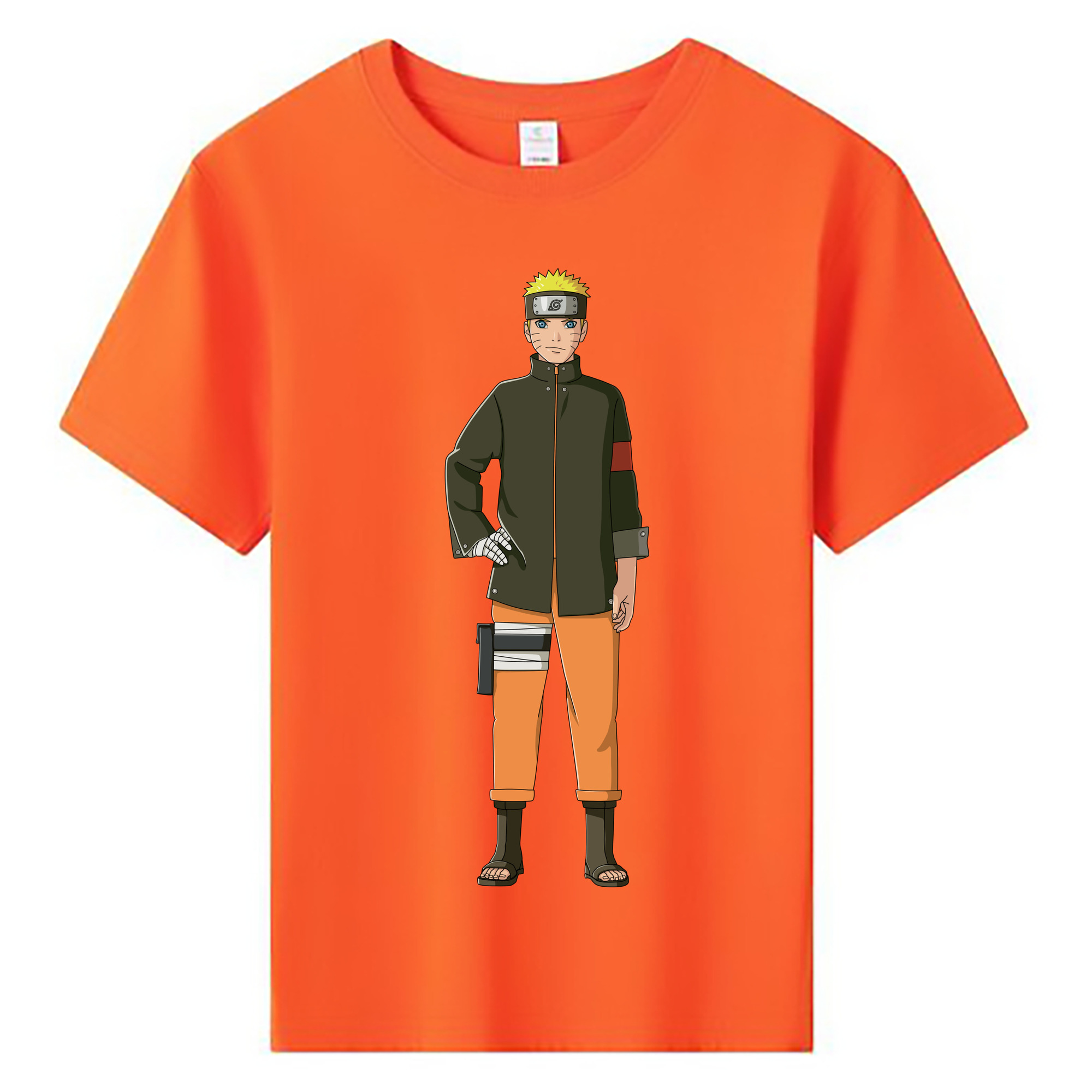 （画像用） NARUTO -ナルト- うずまき ナルト Uzumaki Naruto 綿100％キッズTシャツ（フロントプリント）