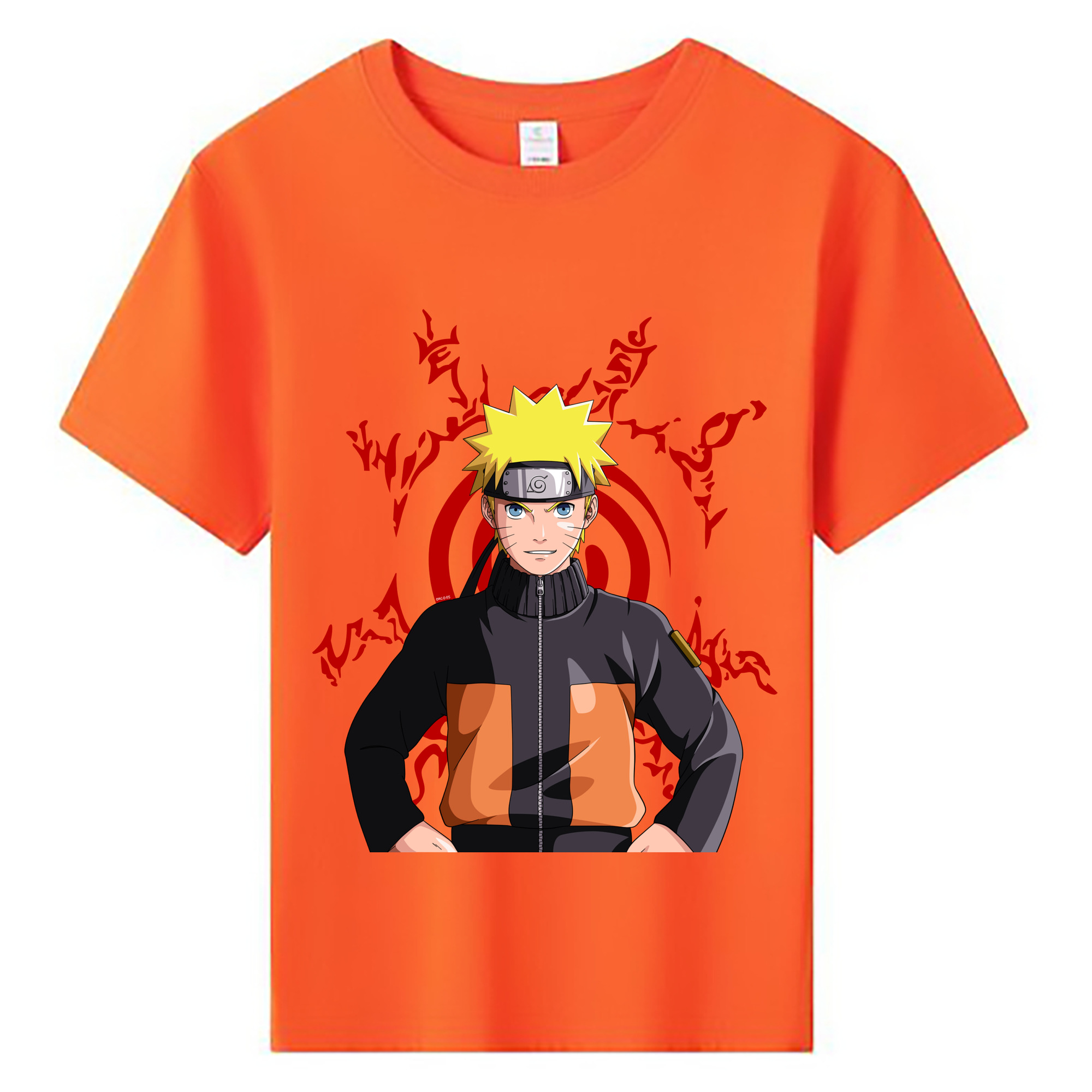 （画像用） NARUTO -ナルト- うずまき ナルト Uzumaki Naruto 綿100％キッズTシャツ（フロントプリント）