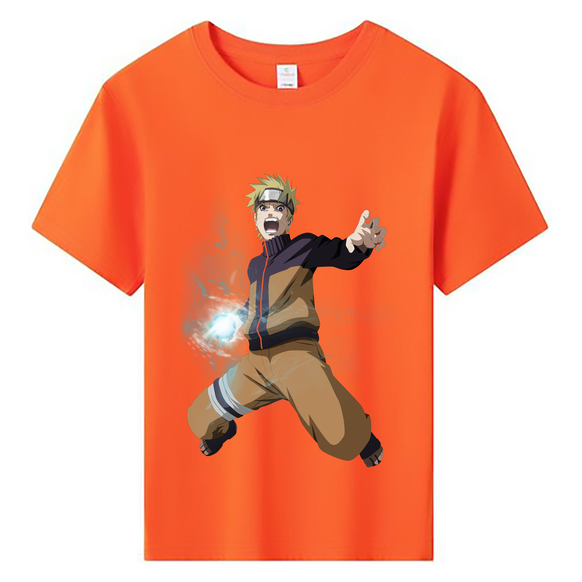（画像用） NARUTO -ナルト- うずまき ナルト Uzumaki Naruto 綿100％キッズTシャツ（フロントプリント）