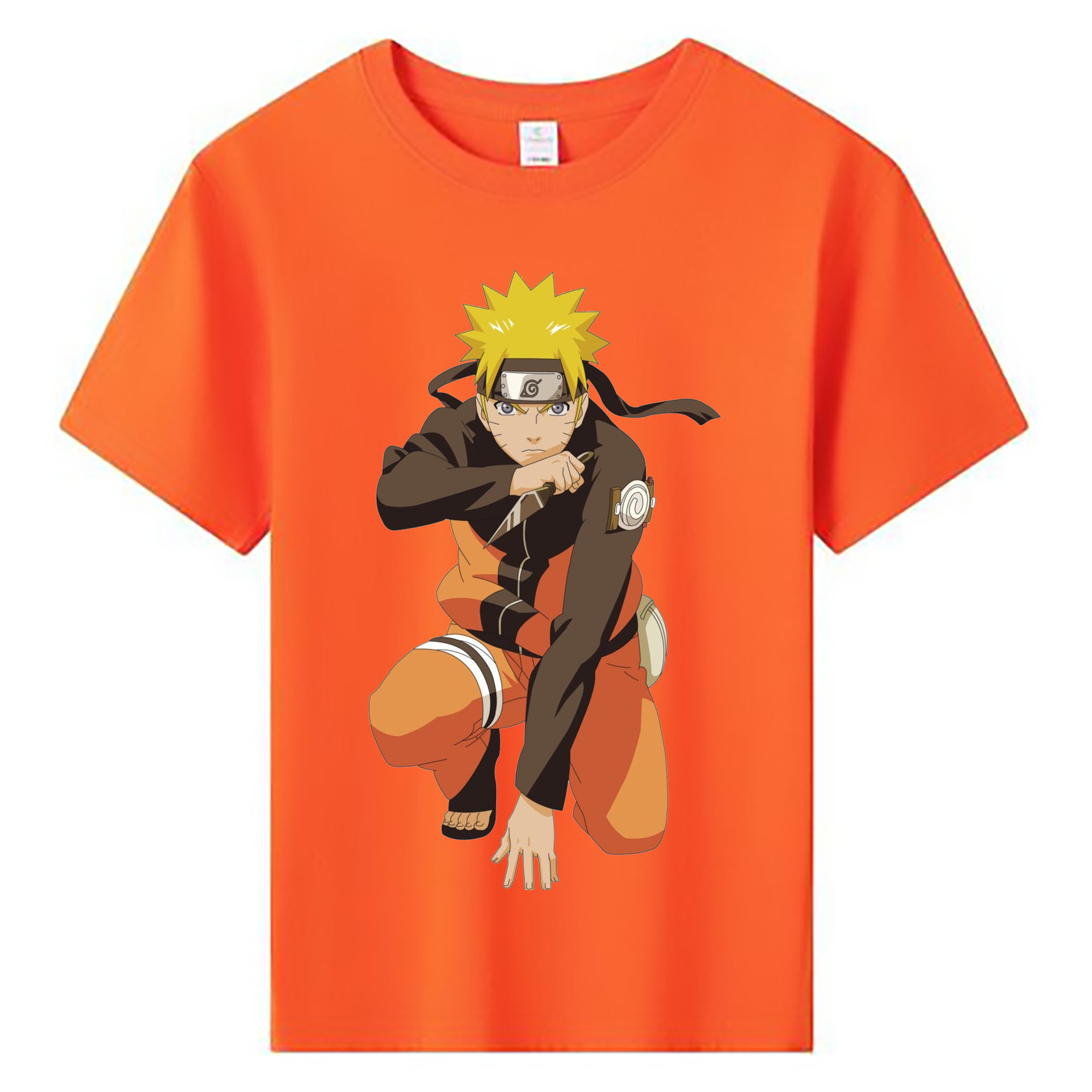 （画像用） NARUTO -ナルト- うずまき ナルト Uzumaki Naruto 綿100％キッズTシャツ（フロントプリント）