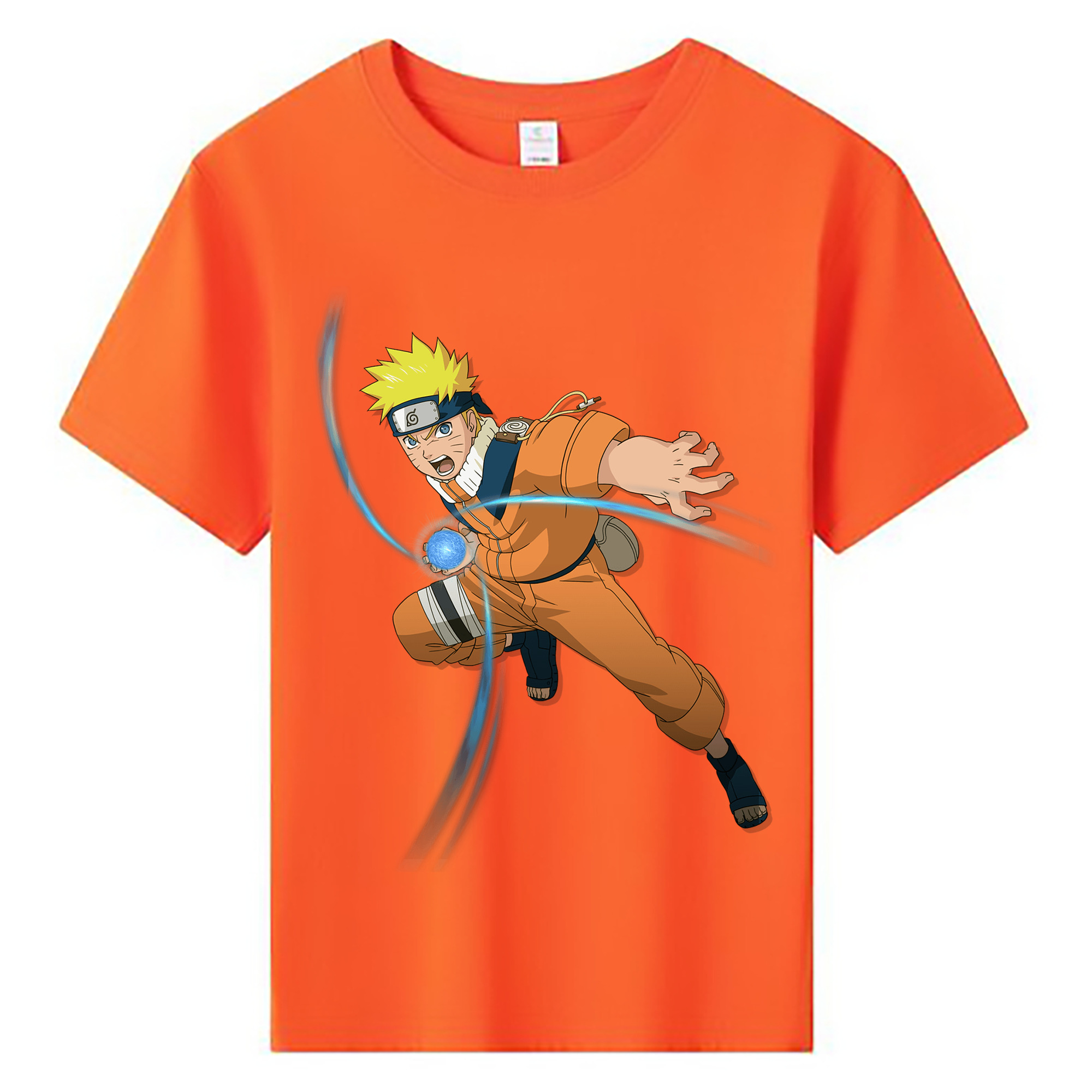 （画像用） NARUTO -ナルト- うずまき ナルト Uzumaki Naruto 綿100％キッズTシャツ（フロントプリント）