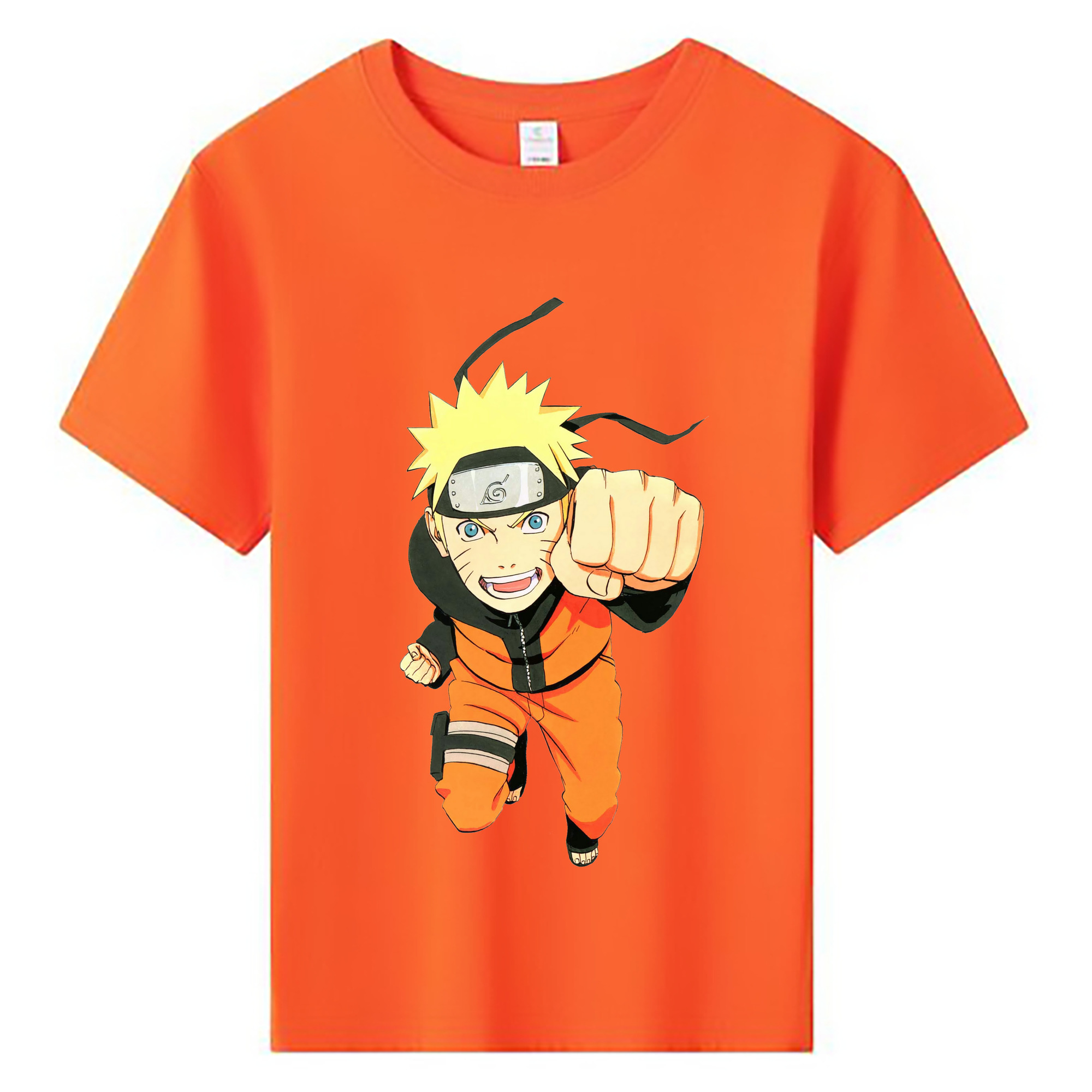 （画像用） NARUTO -ナルト- うずまき ナルト Uzumaki Naruto 綿100％キッズTシャツ（フロントプリント）