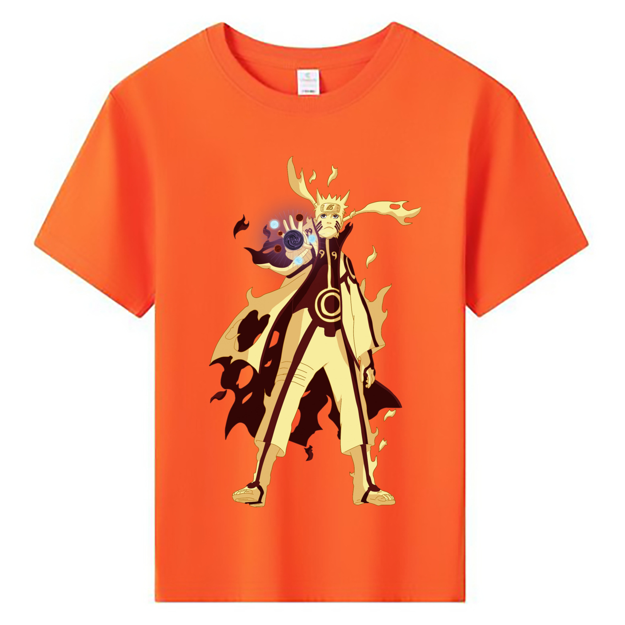 （画像用） NARUTO -ナルト- うずまき ナルト Uzumaki Naruto 綿100％キッズTシャツ（フロントプリント）