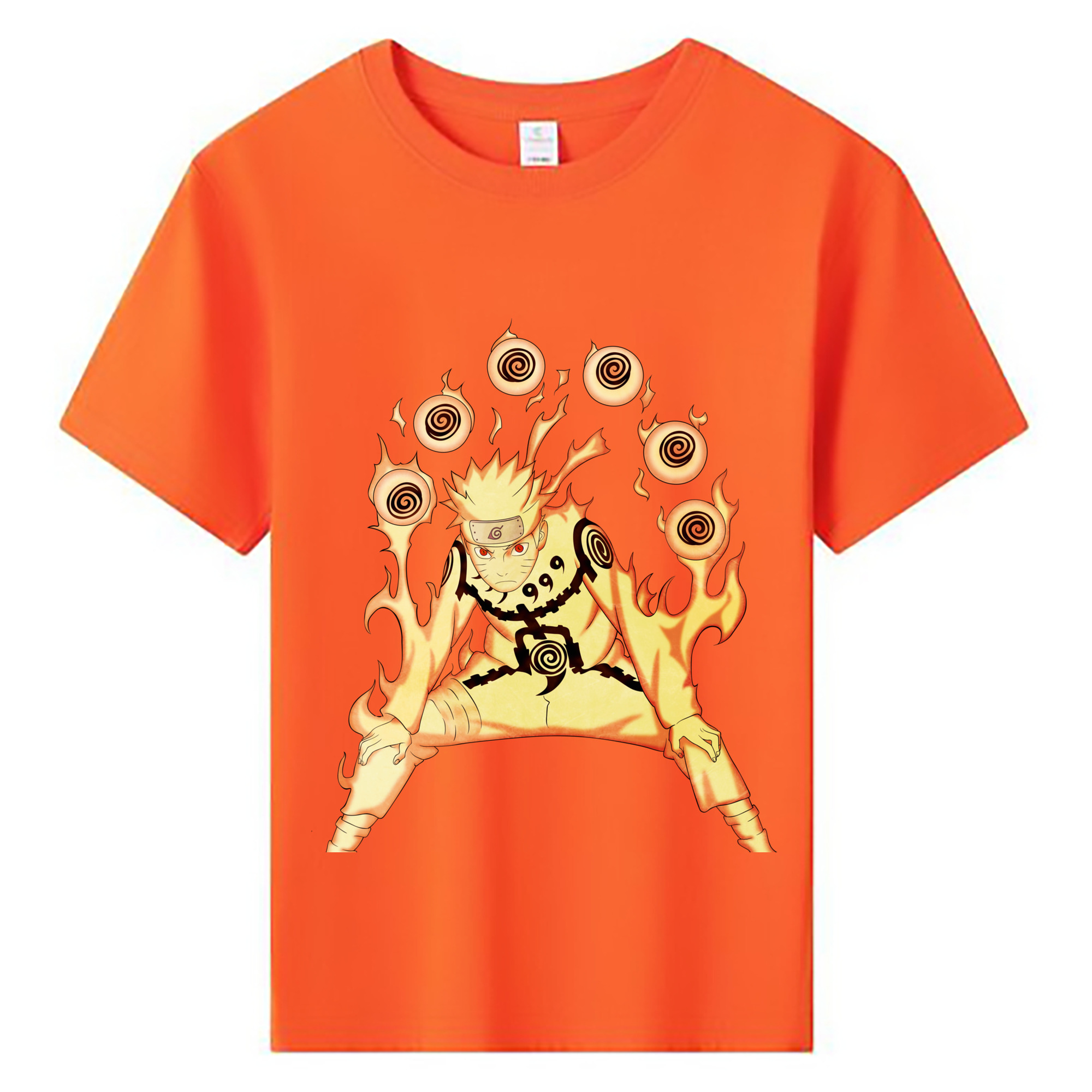（画像用） NARUTO -ナルト- うずまき ナルト Uzumaki Naruto 綿100％キッズTシャツ（フロントプリント）