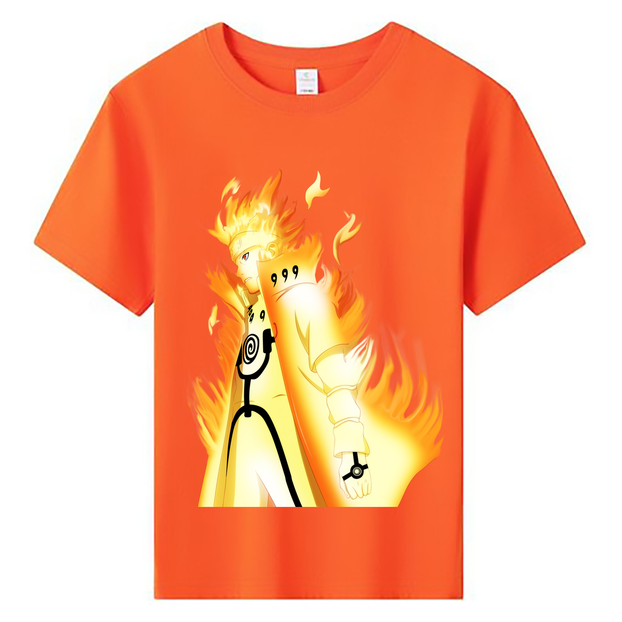 （画像用） NARUTO -ナルト- うずまき ナルト Uzumaki Naruto 綿100％キッズTシャツ（フロントプリント）