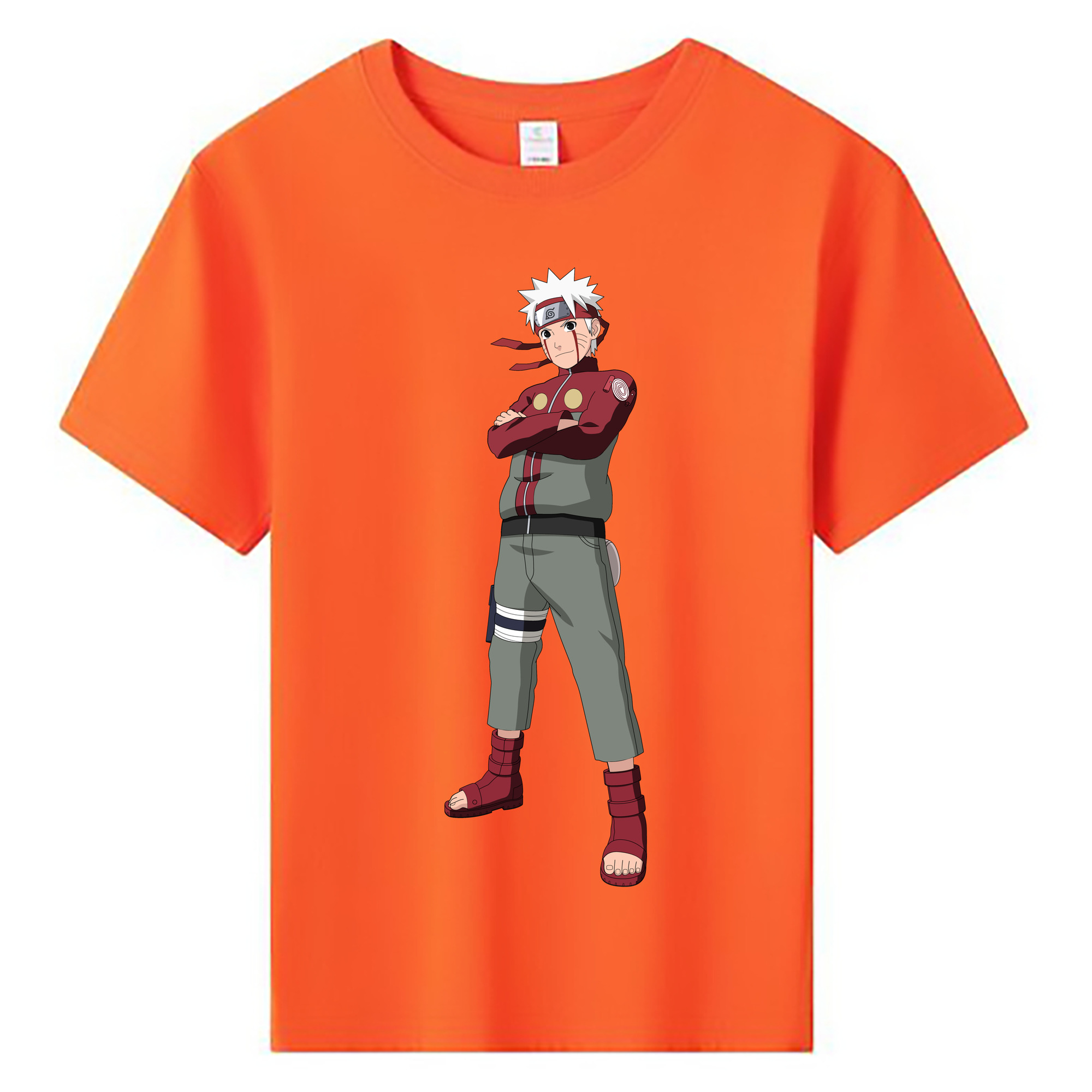 （画像用） NARUTO -ナルト- うずまき ナルト Uzumaki Naruto 綿100％キッズTシャツ（フロントプリント）