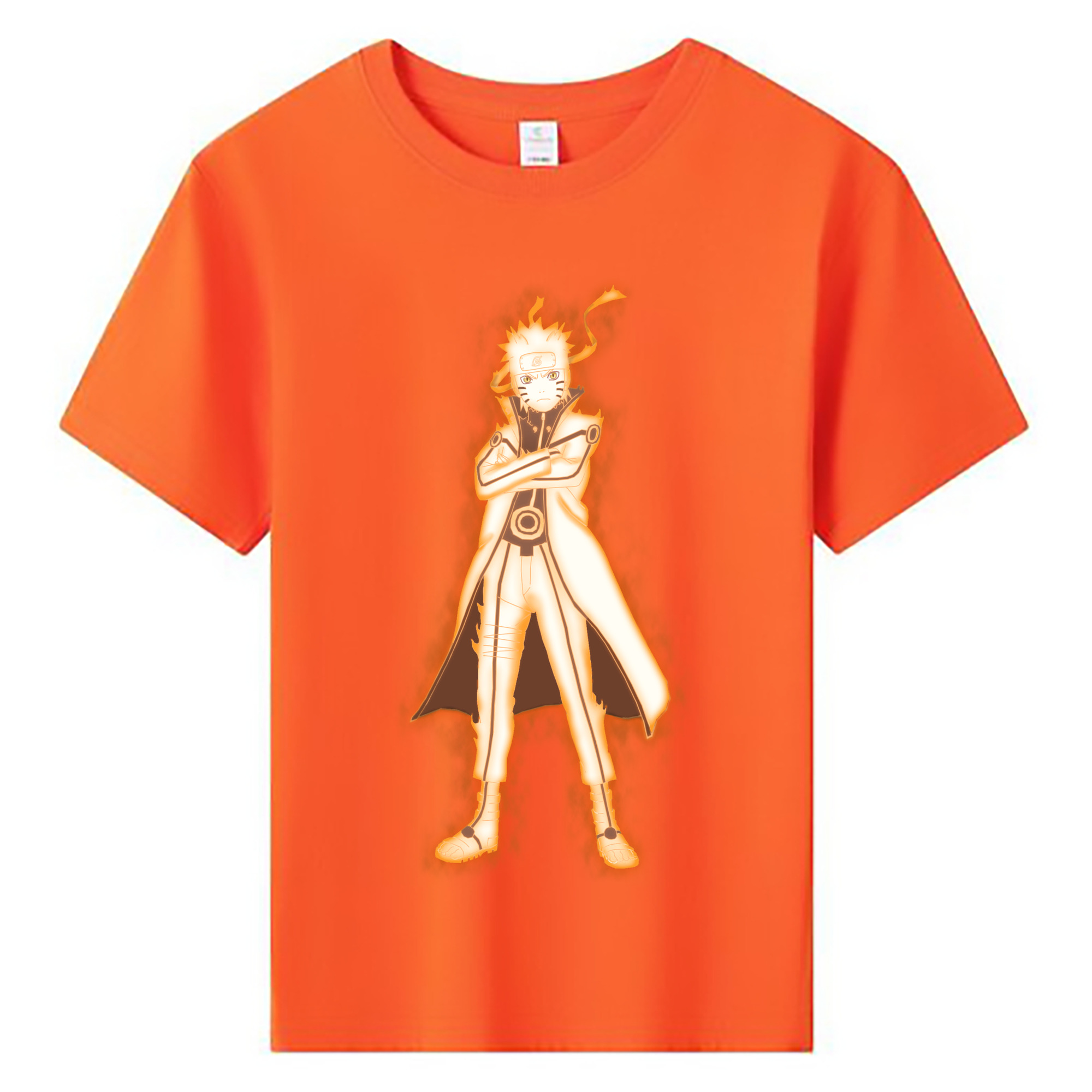 （画像用） NARUTO -ナルト- うずまき ナルト Uzumaki Naruto 綿100％キッズTシャツ（フロントプリント）