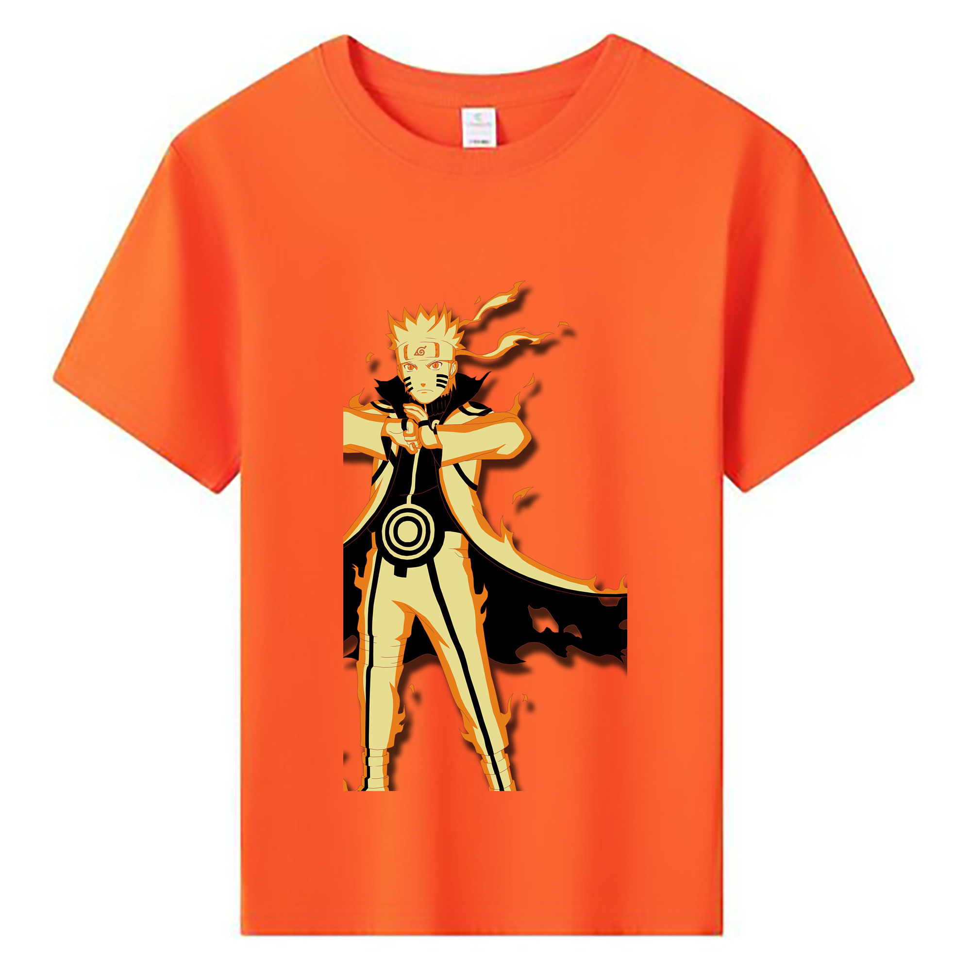 （画像用） NARUTO -ナルト- うずまき ナルト Uzumaki Naruto 綿100％キッズTシャツ（フロントプリント）