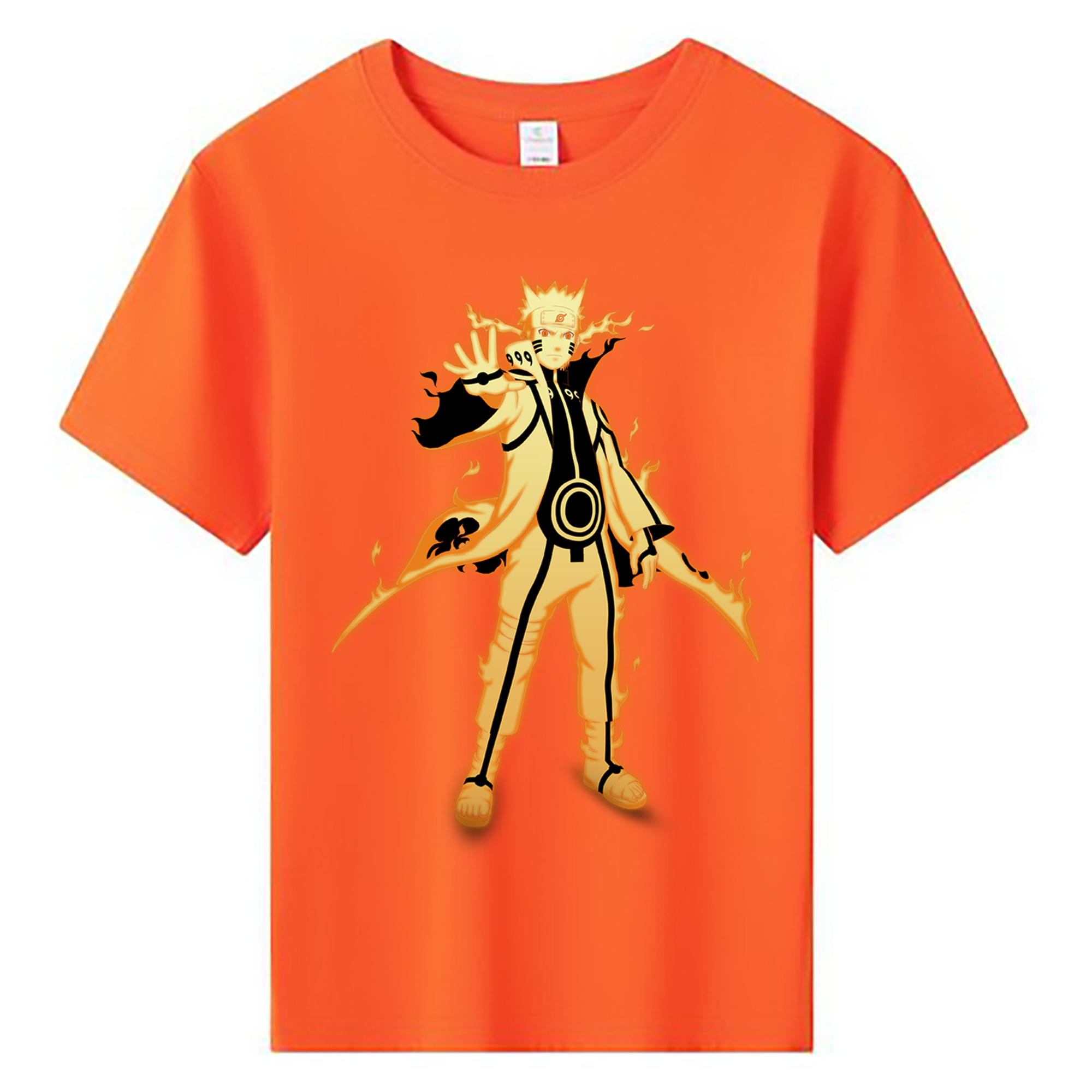 （画像用） NARUTO -ナルト- うずまき ナルト Uzumaki Naruto 綿100％キッズTシャツ（フロントプリント）