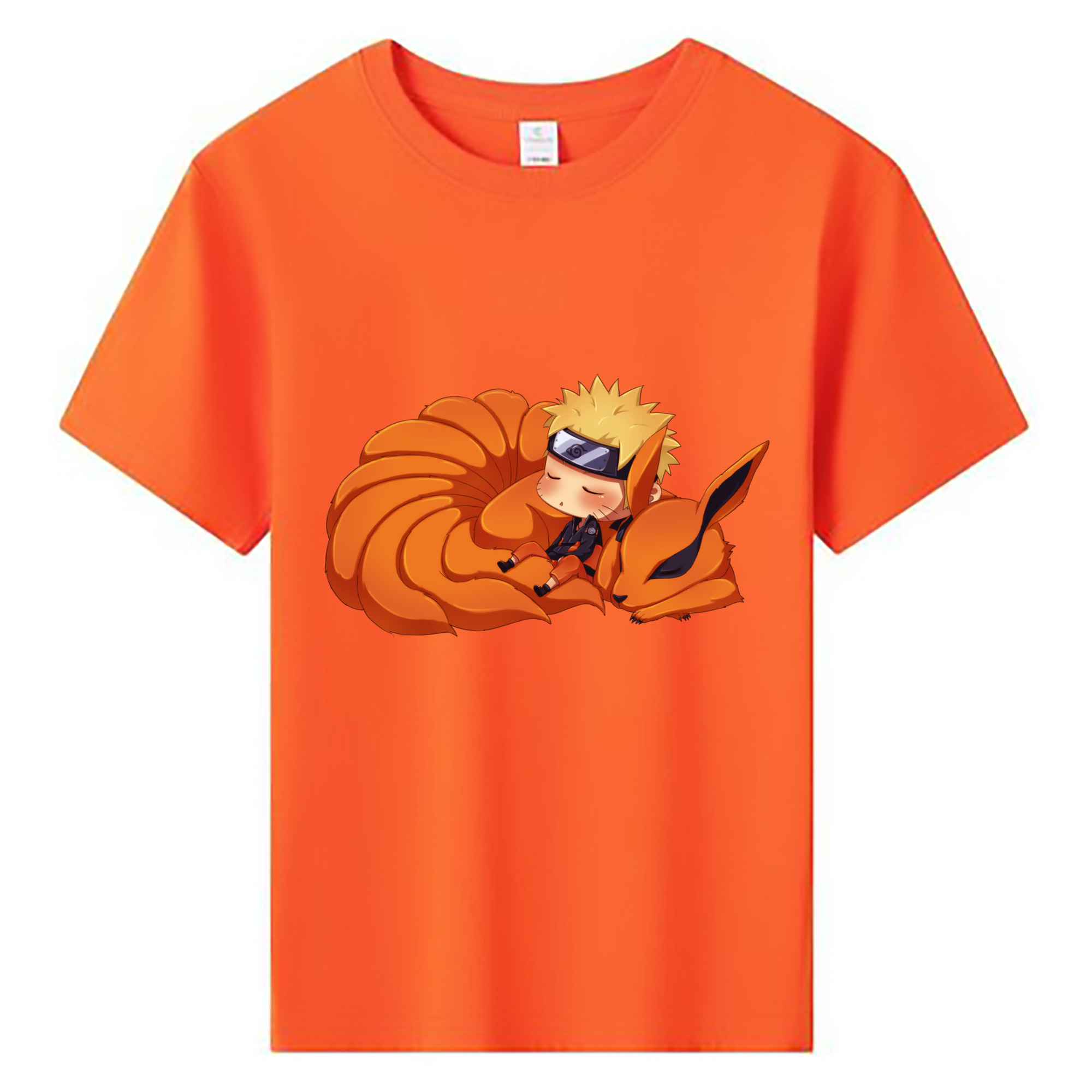 （画像用） NARUTO -ナルト- うずまき ナルト Uzumaki Naruto 綿100％キッズTシャツ（フロントプリント）