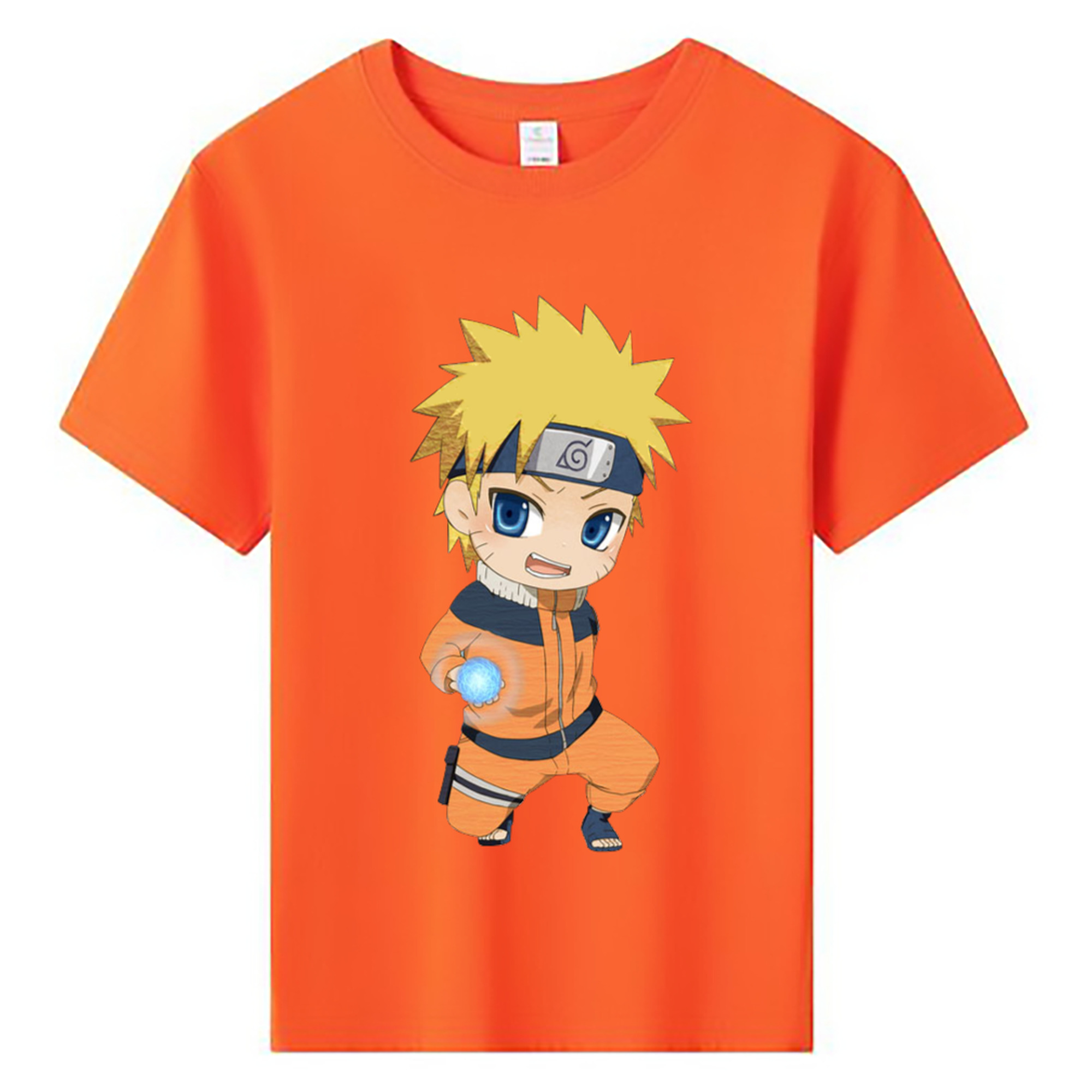 （画像用） NARUTO -ナルト- うずまき ナルト Uzumaki Naruto 綿100％キッズTシャツ（フロントプリント）