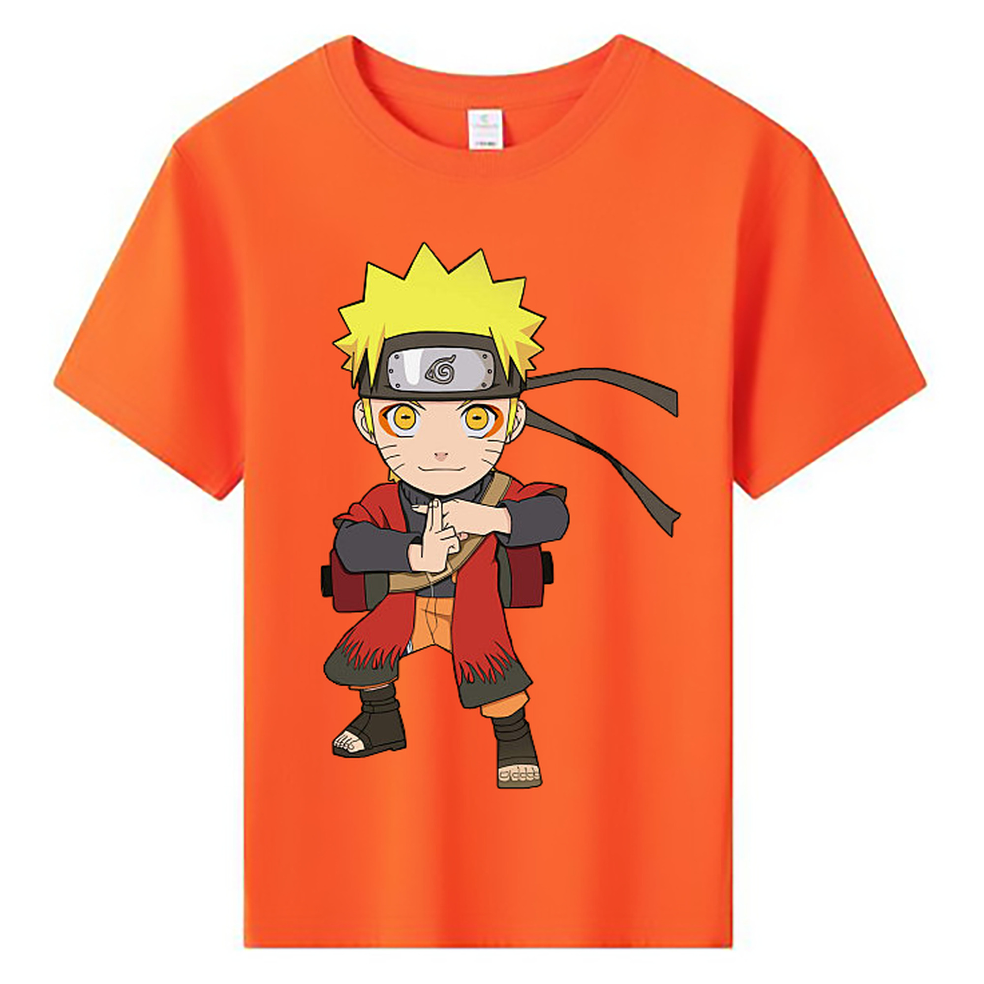 （画像用） NARUTO -ナルト- うずまき ナルト Uzumaki Naruto 綿100％キッズTシャツ（フロントプリント）