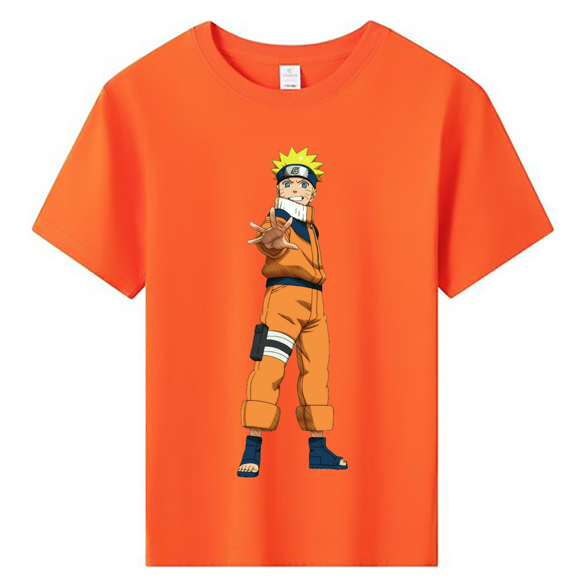 （画像用） NARUTO -ナルト- うずまき ナルト Uzumaki Naruto 綿100％キッズTシャツ（フロントプリント）