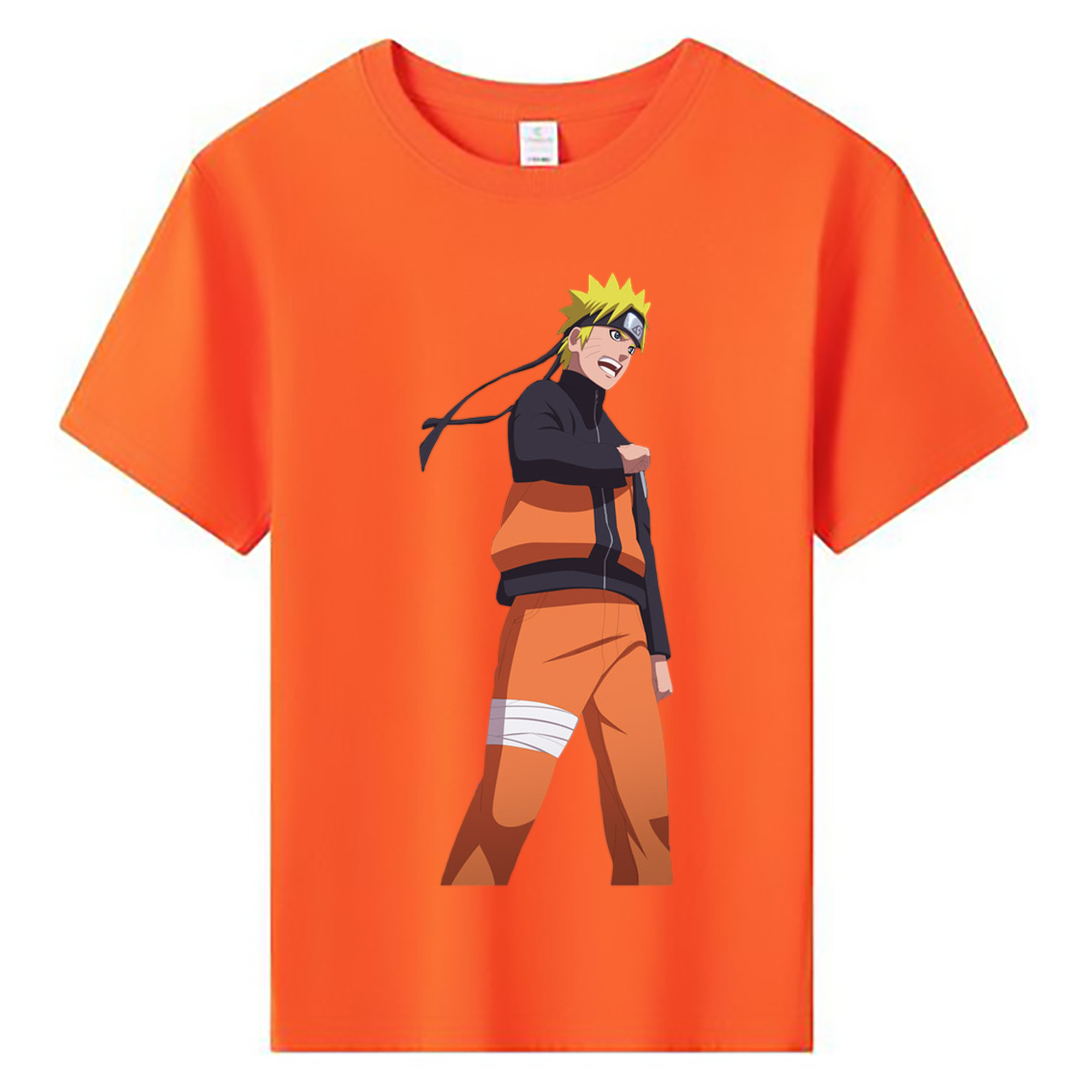 （画像用） NARUTO -ナルト- うずまき ナルト Uzumaki Naruto 綿100％キッズTシャツ（フロントプリント）