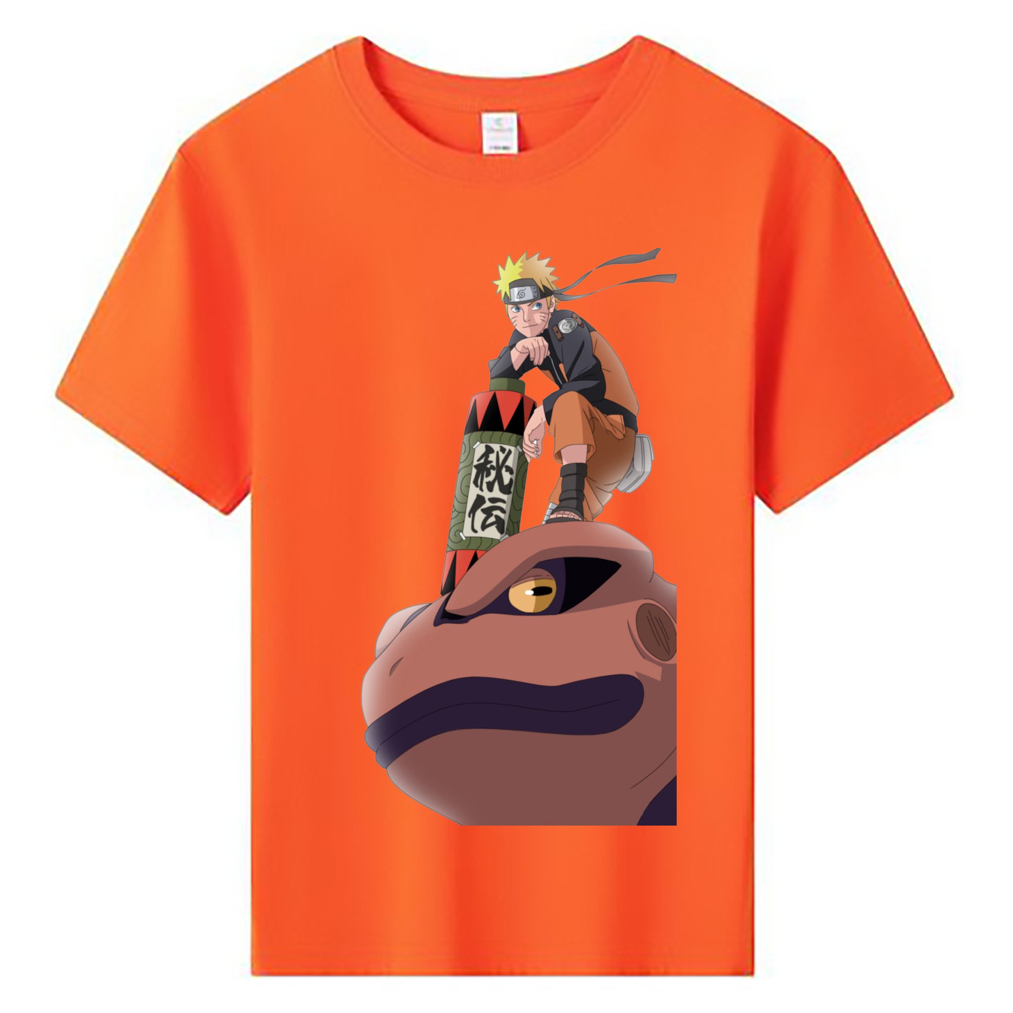 （画像用） NARUTO -ナルト- うずまき ナルト Uzumaki Naruto 綿100％キッズTシャツ（フロントプリント）