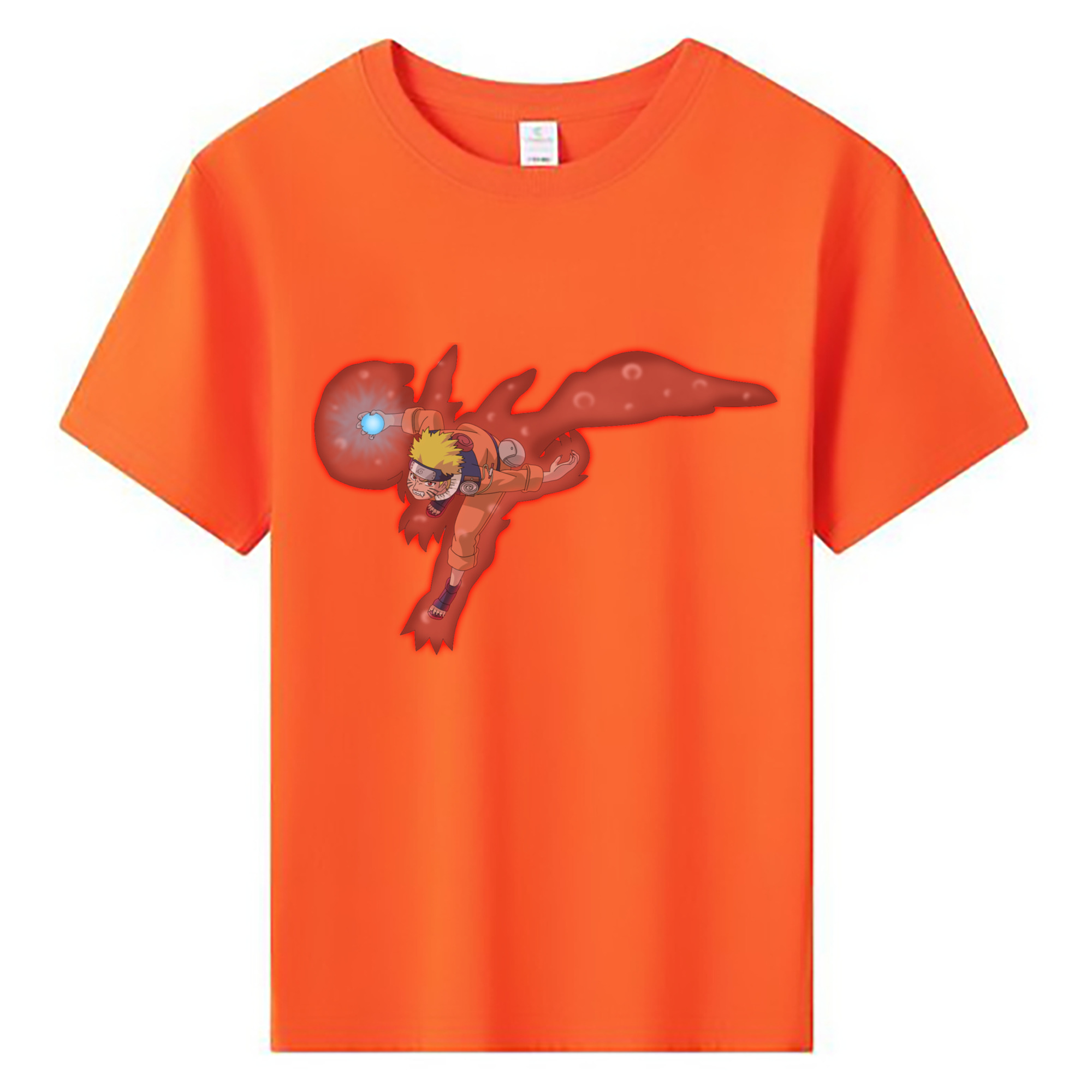 （画像用） NARUTO -ナルト- うずまき ナルト Uzumaki Naruto 綿100％キッズTシャツ（フロントプリント）