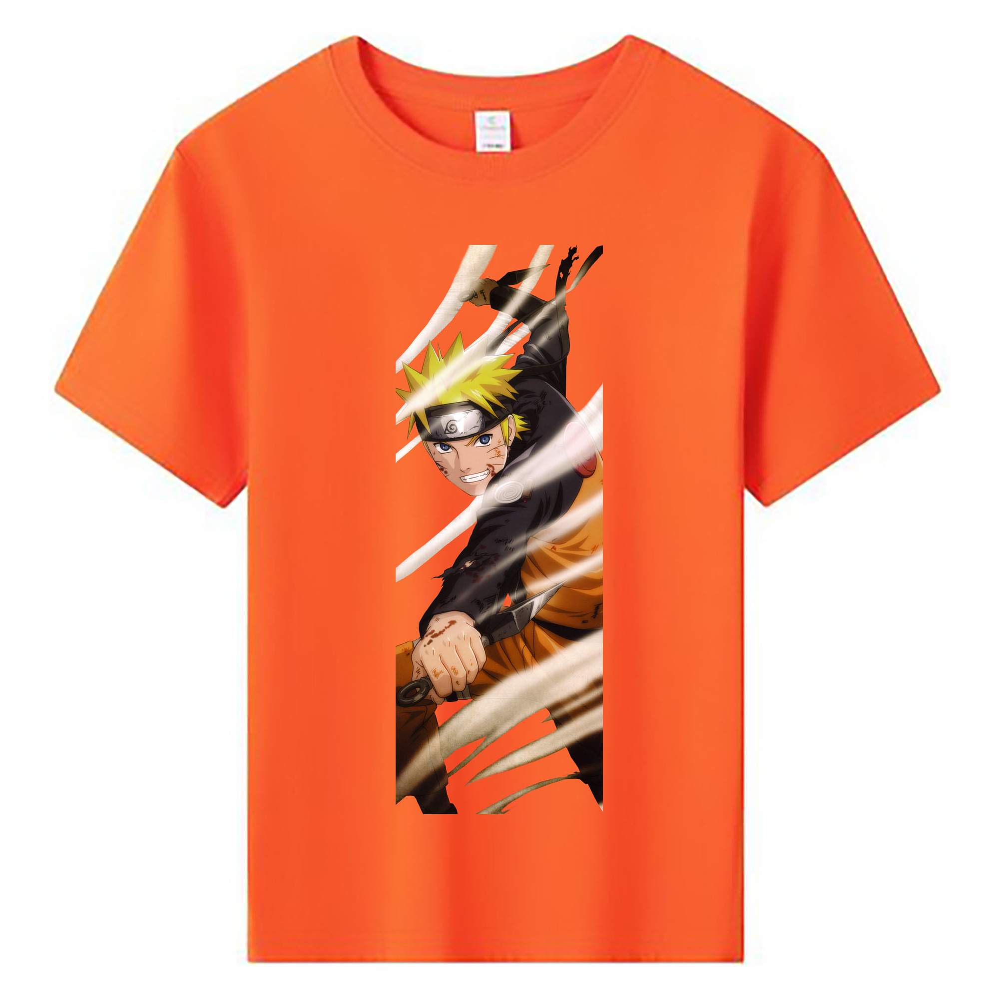 （画像用） NARUTO -ナルト- うずまき ナルト Uzumaki Naruto 綿100％キッズTシャツ（フロントプリント）