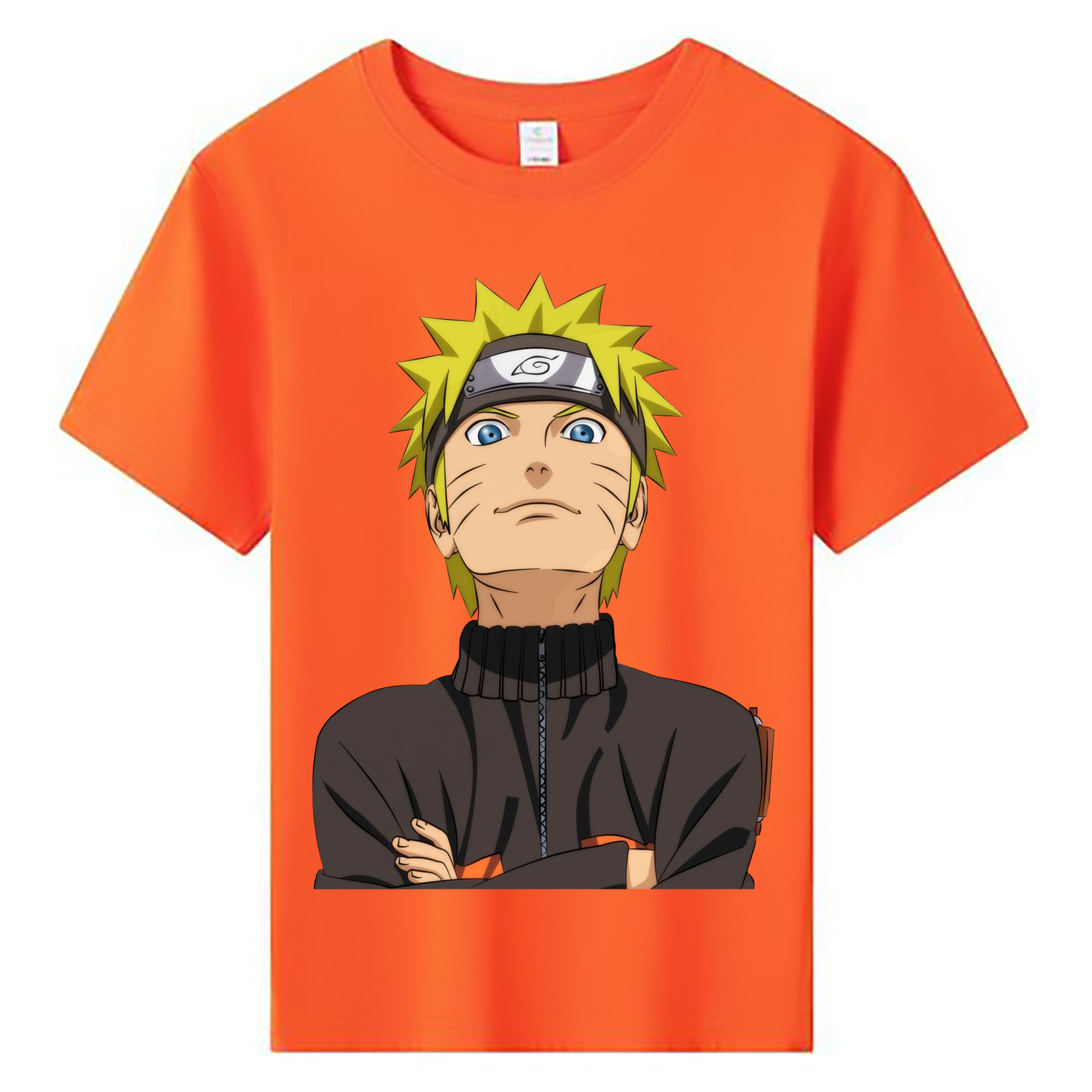 （画像用） NARUTO -ナルト- うずまき ナルト Uzumaki Naruto 綿100％キッズTシャツ（フロントプリント）