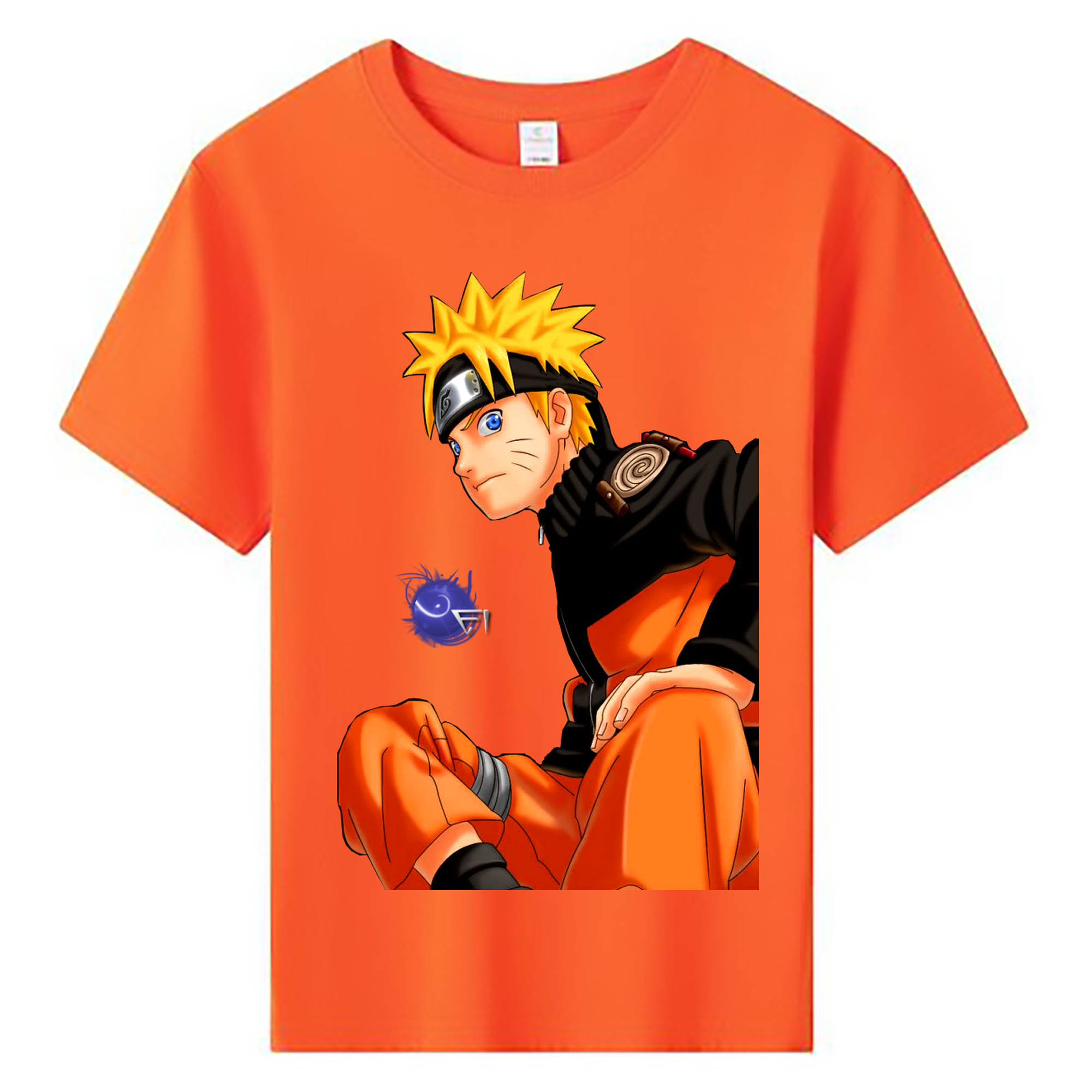 （画像用） NARUTO -ナルト- うずまき ナルト Uzumaki Naruto 綿100％キッズTシャツ（フロントプリント）