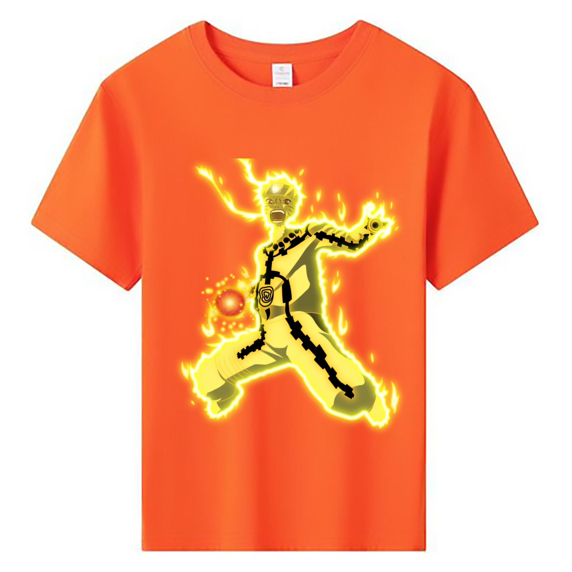 （画像用） NARUTO -ナルト- うずまき ナルト Uzumaki Naruto 綿100％キッズTシャツ（フロントプリント）