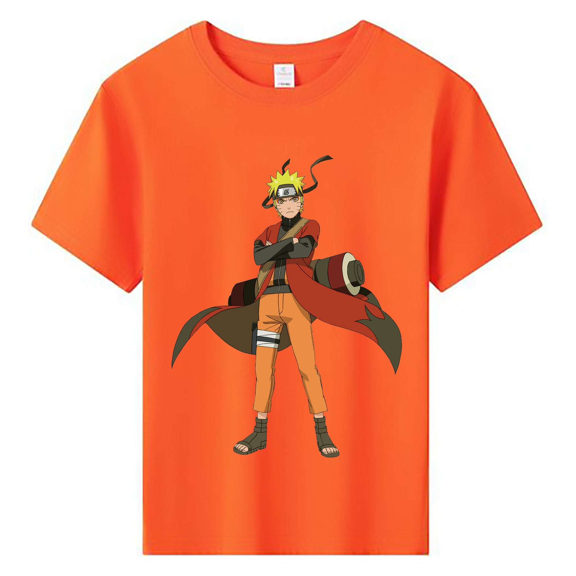 （画像用） NARUTO -ナルト- うずまき ナルト Uzumaki Naruto 綿100％キッズTシャツ（フロントプリント）