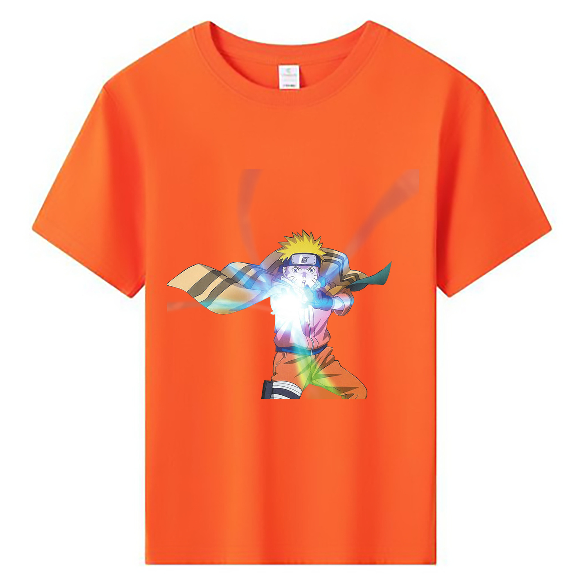 （画像用） NARUTO -ナルト- うずまき ナルト Uzumaki Naruto 綿100％キッズTシャツ（フロントプリント）