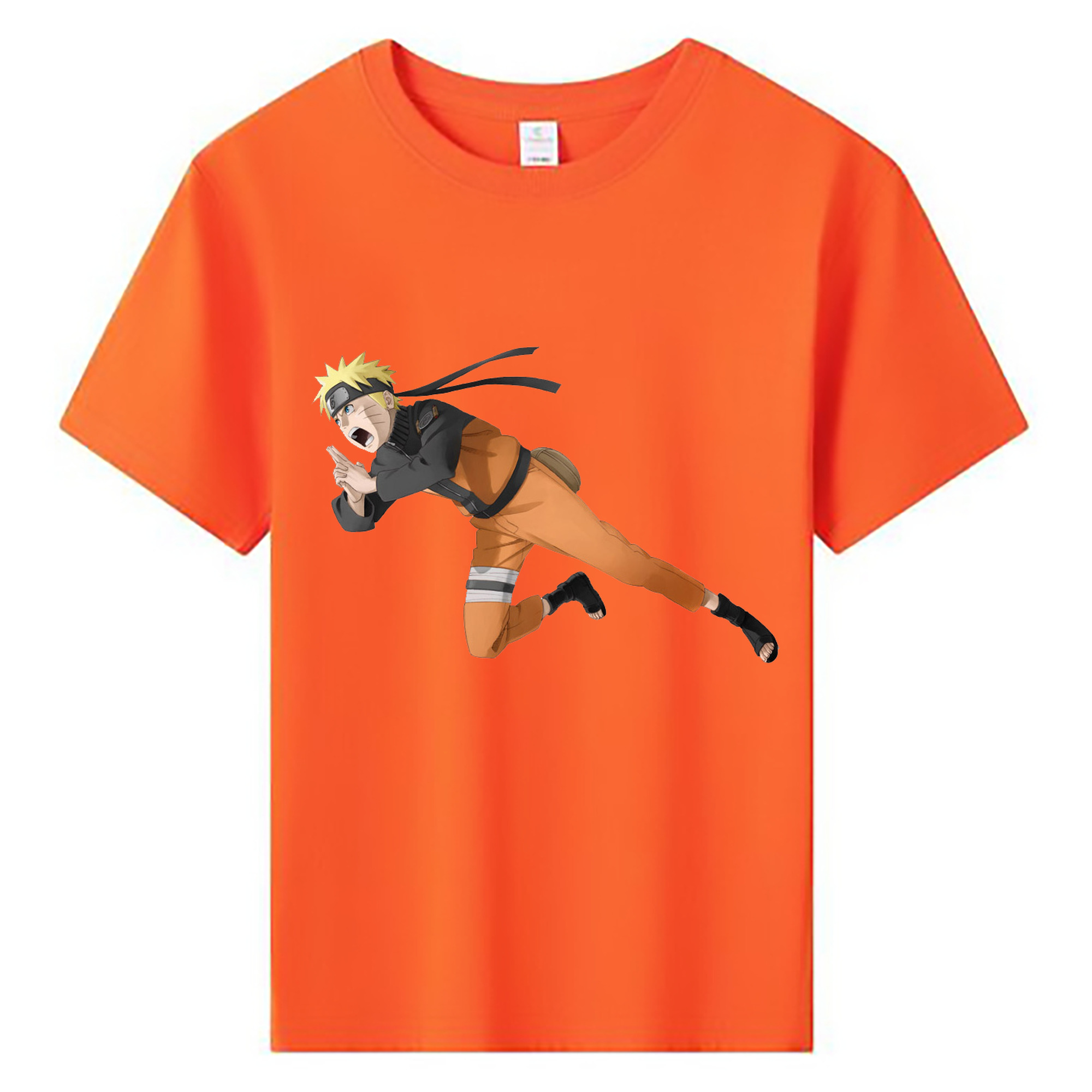 （画像用） NARUTO -ナルト- うずまき ナルト Uzumaki Naruto 綿100％キッズTシャツ（フロントプリント）