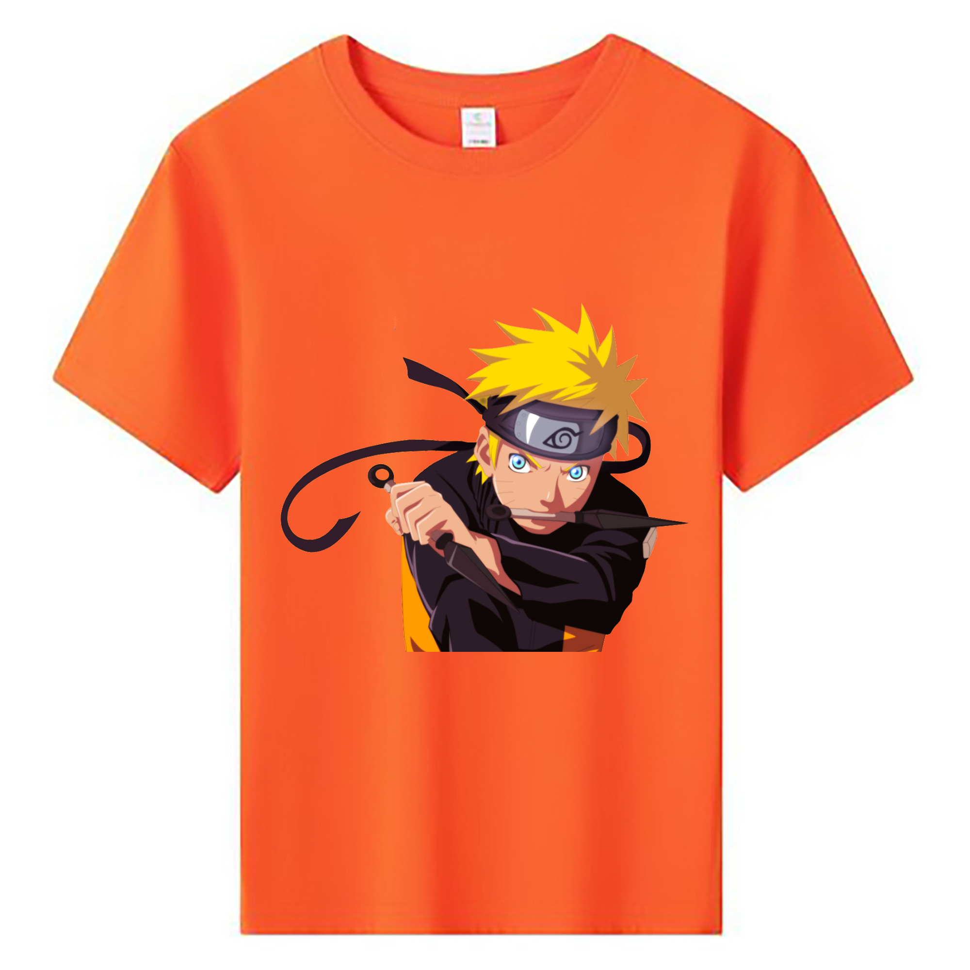 （画像用） NARUTO -ナルト- うずまき ナルト Uzumaki Naruto 綿100％キッズTシャツ（フロントプリント）