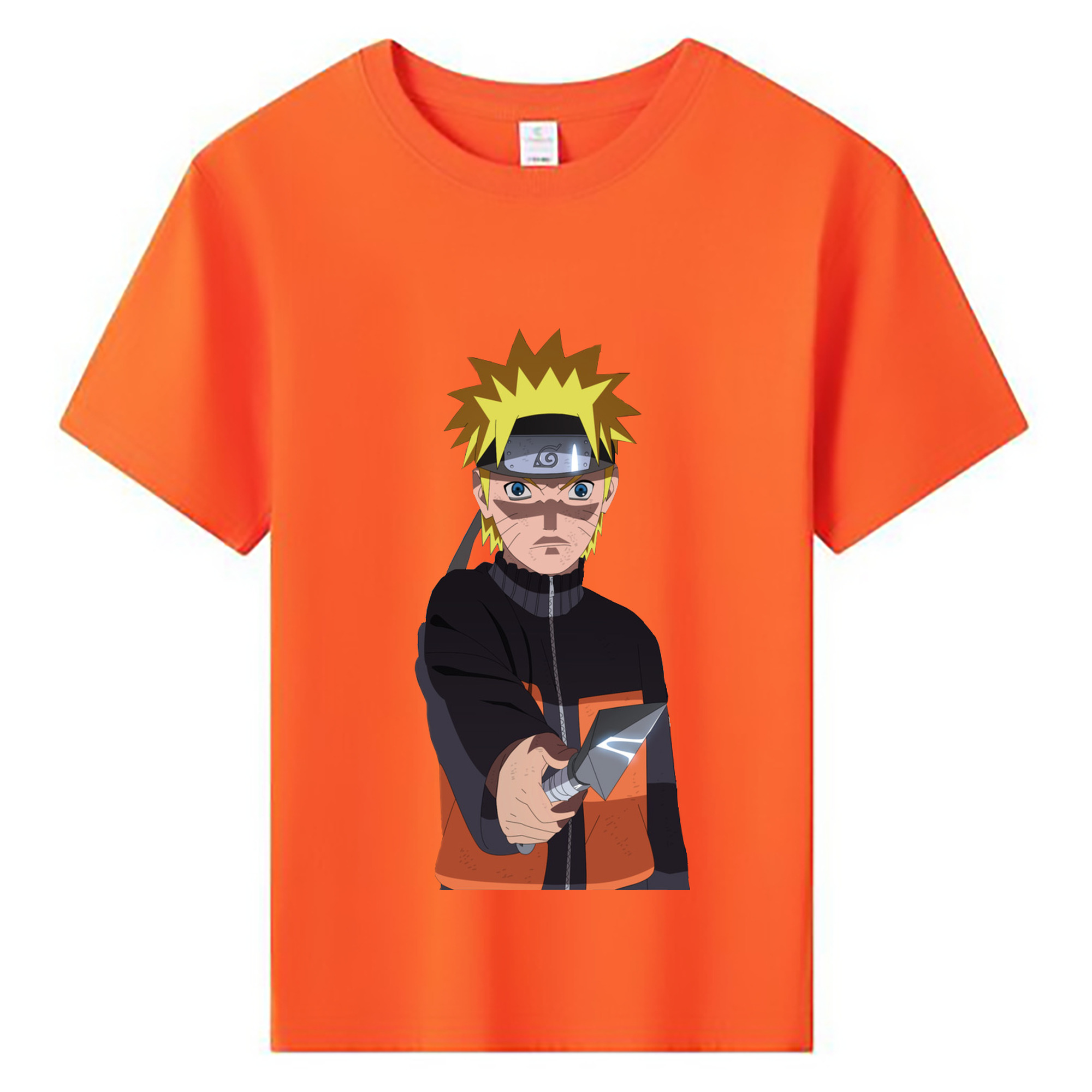（画像用） NARUTO -ナルト- うずまき ナルト Uzumaki Naruto 綿100％キッズTシャツ（フロントプリント）