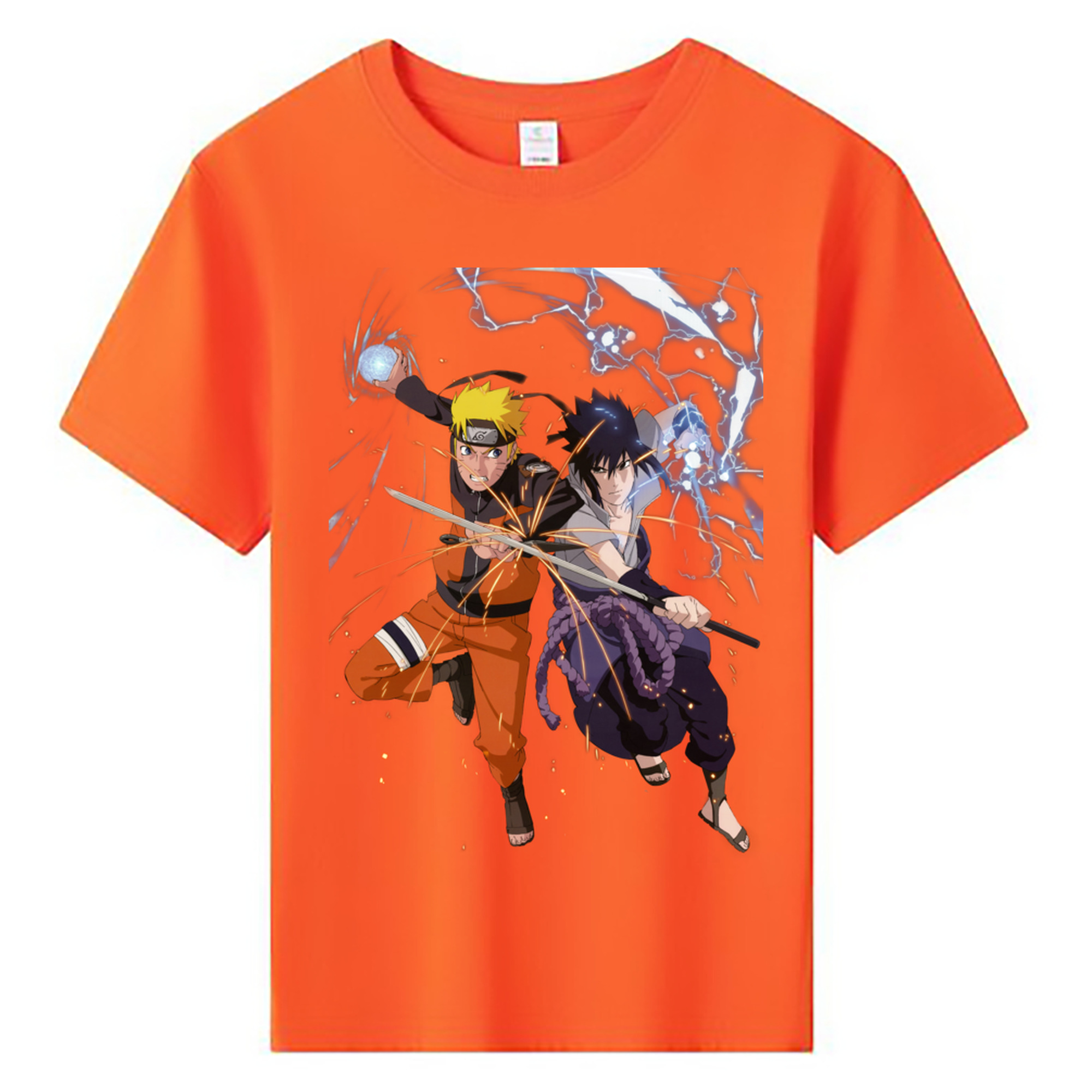 （画像用） NARUTO -ナルト- うずまき ナルト Uzumaki Naruto 綿100％キッズTシャツ（フロントプリント）