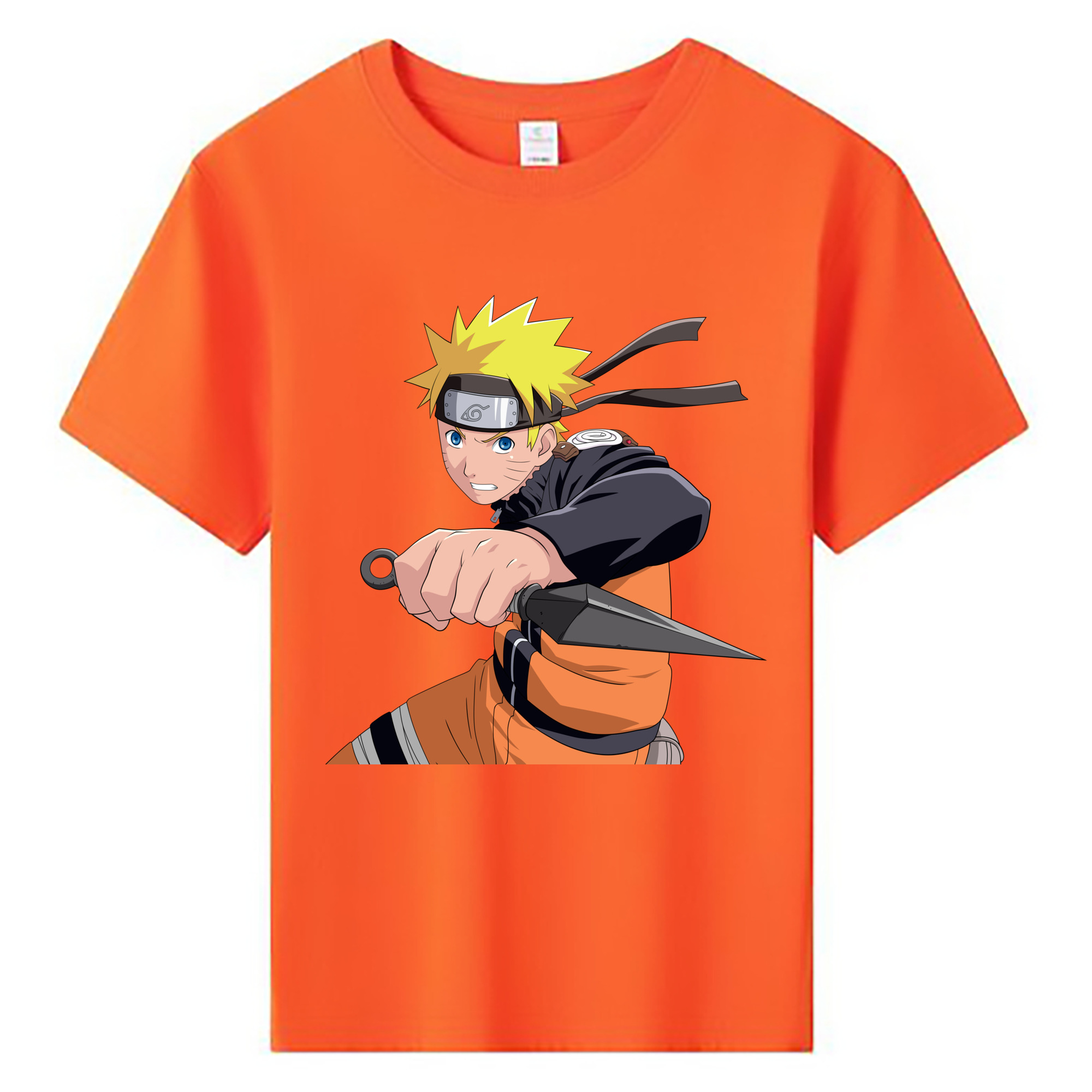 （画像用） NARUTO -ナルト- うずまき ナルト Uzumaki Naruto 綿100％キッズTシャツ（フロントプリント）