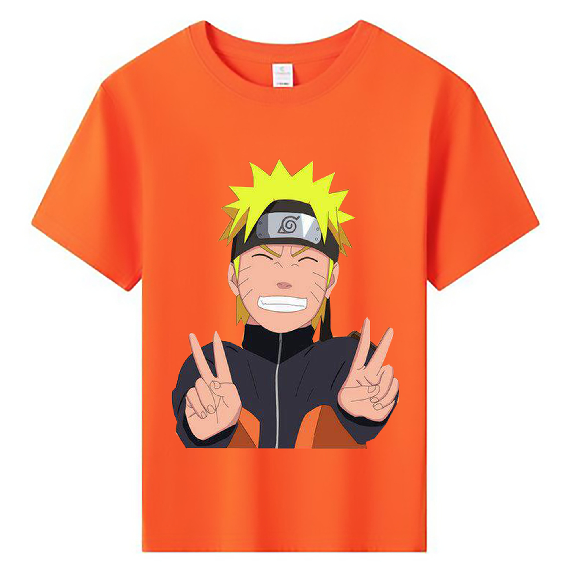 （画像用） NARUTO -ナルト- うずまき ナルト Uzumaki Naruto 綿100％キッズTシャツ（フロントプリント）