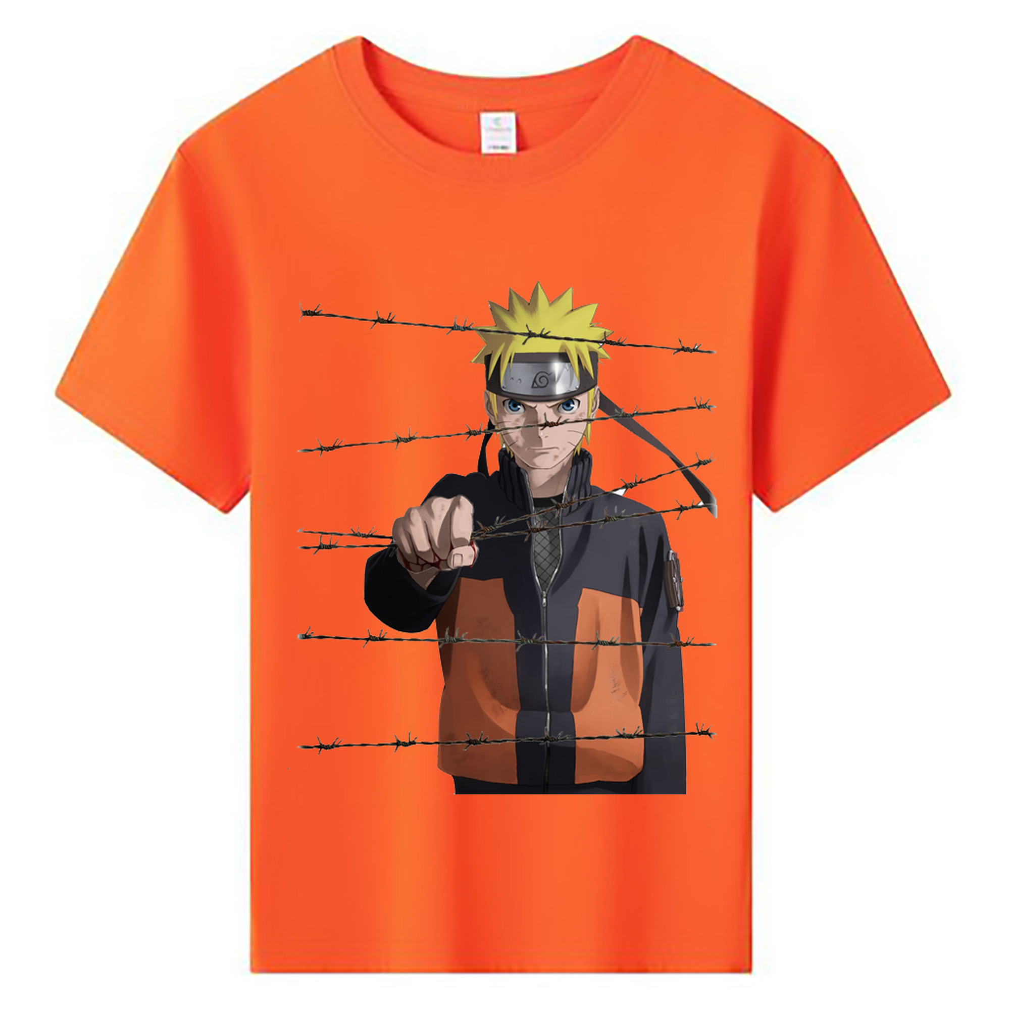 （画像用） NARUTO -ナルト- うずまき ナルト Uzumaki Naruto 綿100％キッズTシャツ（フロントプリント）
