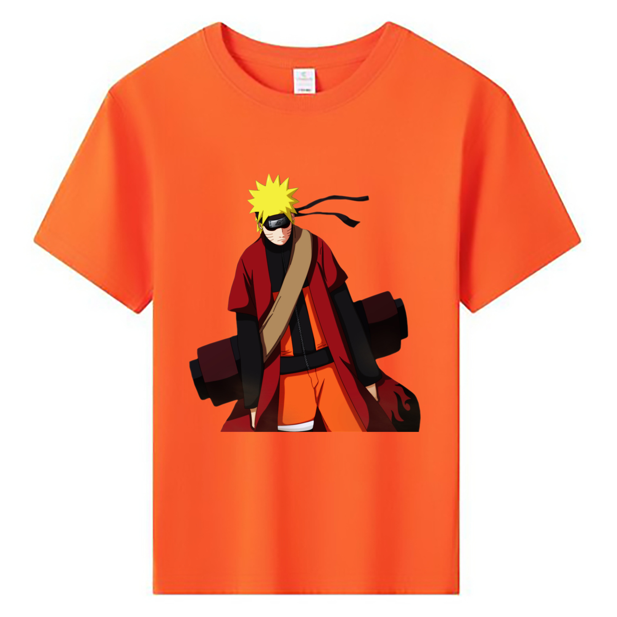 （画像用） NARUTO -ナルト- うずまき ナルト Uzumaki Naruto 綿100％キッズTシャツ（フロントプリント）