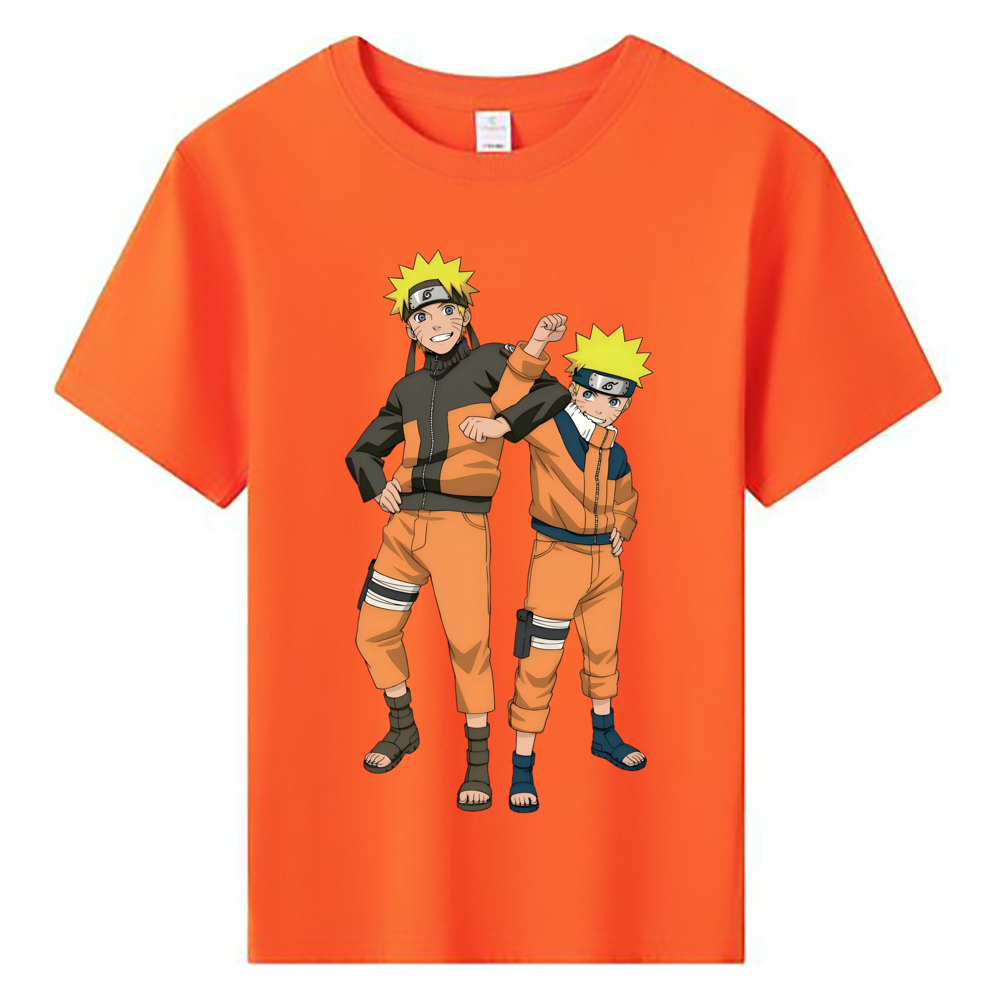 （画像用） NARUTO -ナルト- うずまき ナルト Uzumaki Naruto 綿100％キッズTシャツ（フロントプリント）