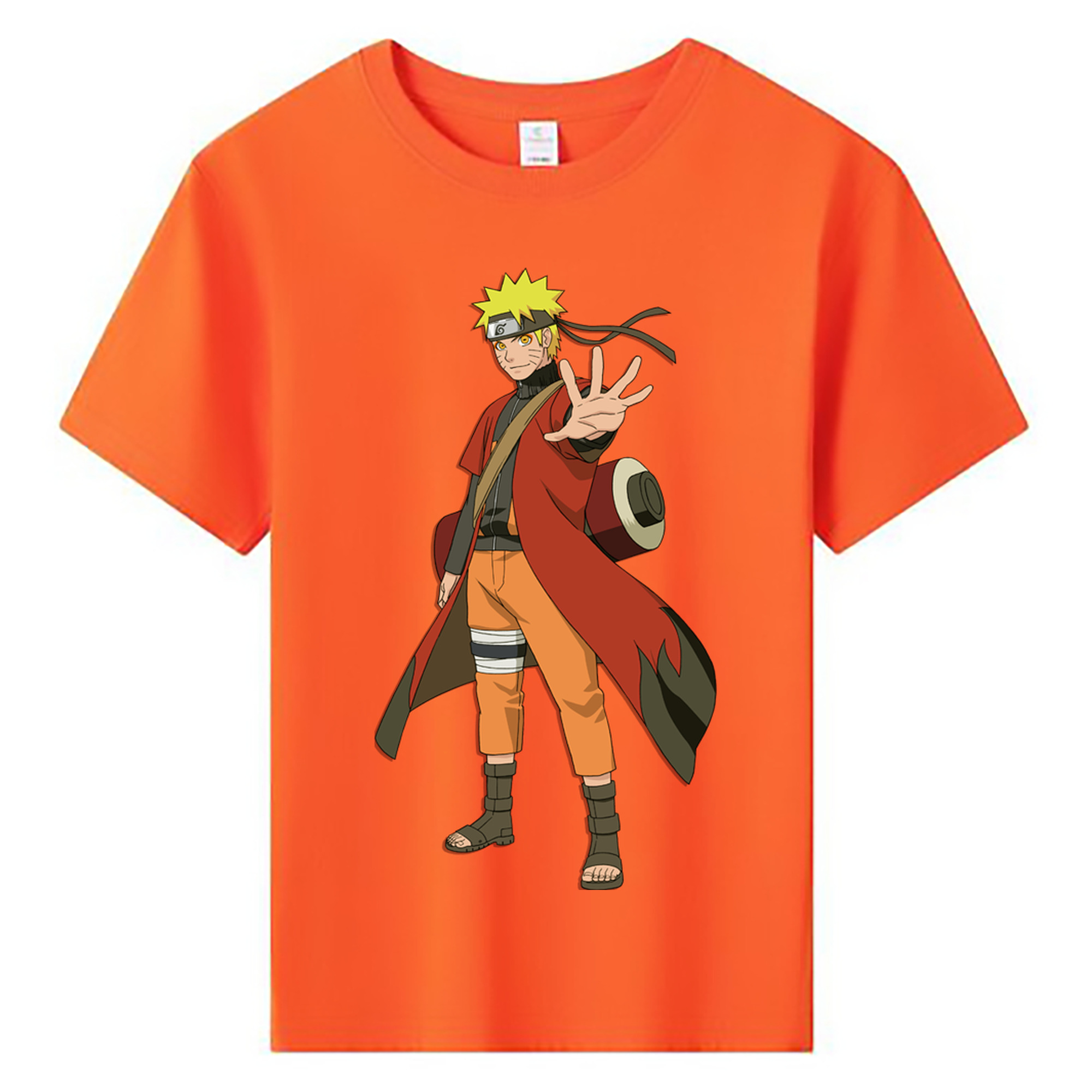 （画像用） NARUTO -ナルト- うずまき ナルト Uzumaki Naruto 綿100％キッズTシャツ（フロントプリント）