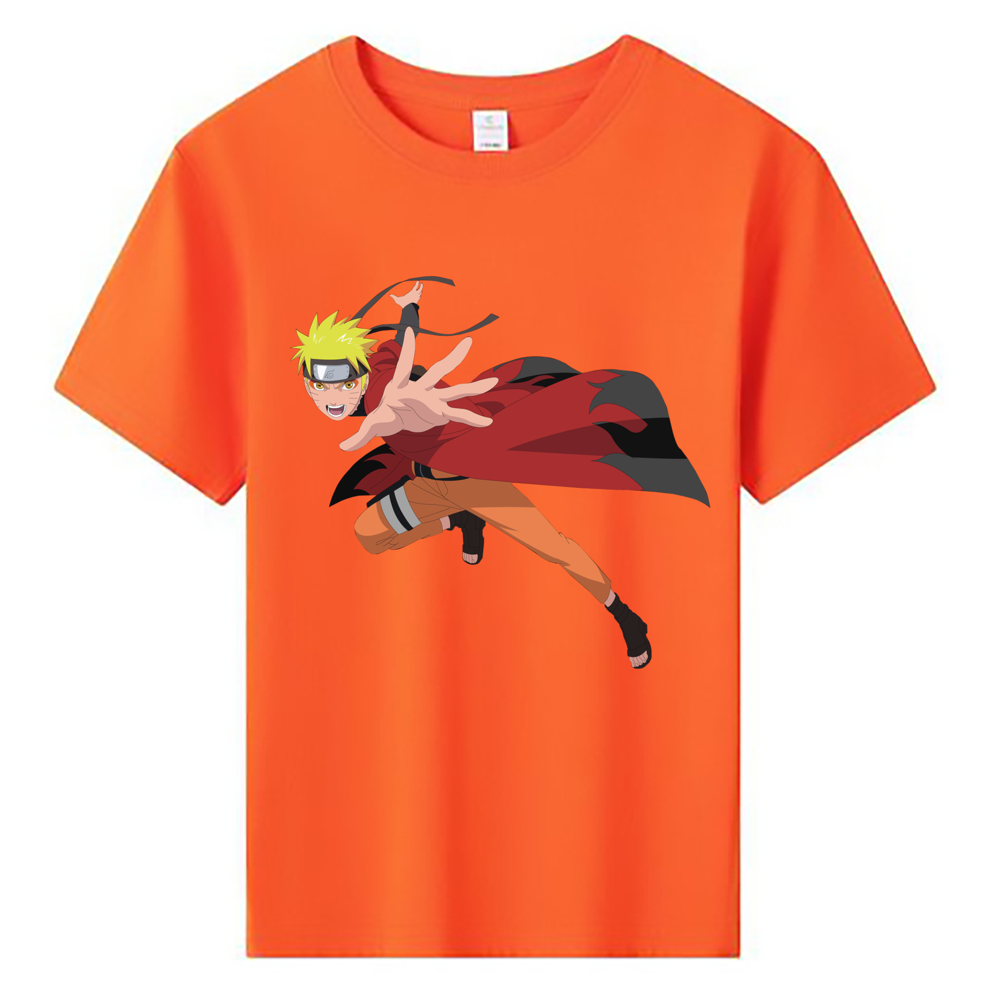 （画像用） NARUTO -ナルト- うずまき ナルト Uzumaki Naruto 綿100％キッズTシャツ（フロントプリント）