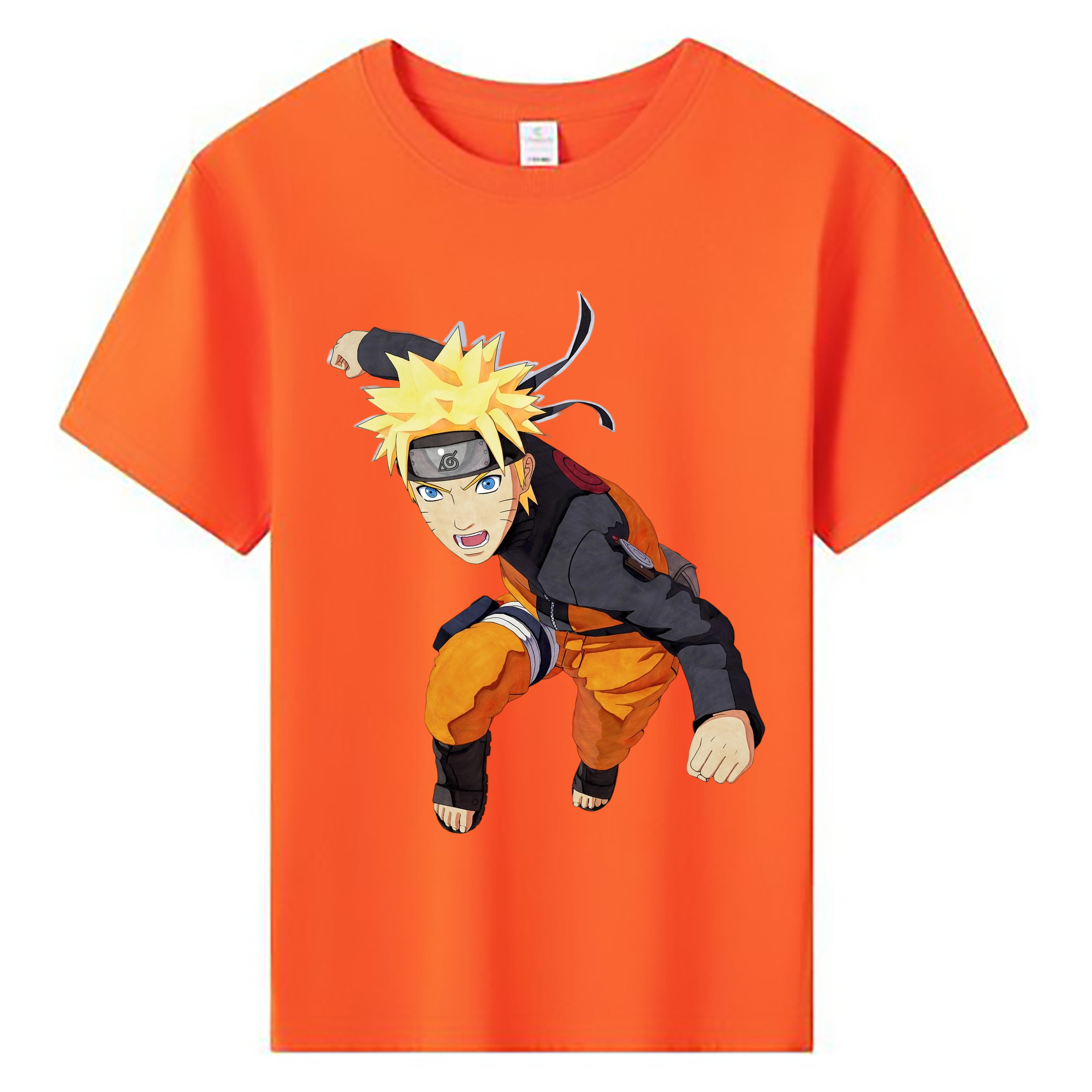 （画像用） NARUTO -ナルト- うずまき ナルト Uzumaki Naruto 綿100％キッズTシャツ（フロントプリント）