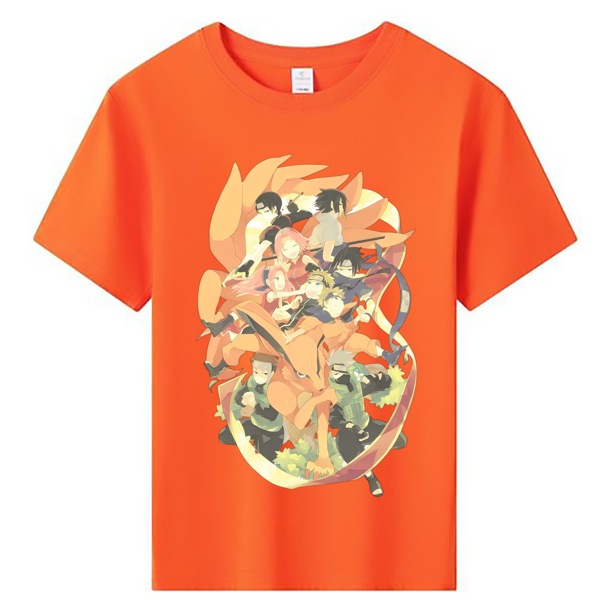 （画像用） NARUTO -ナルト- うずまき ナルト Uzumaki Naruto 綿100％キッズTシャツ（フロントプリント）