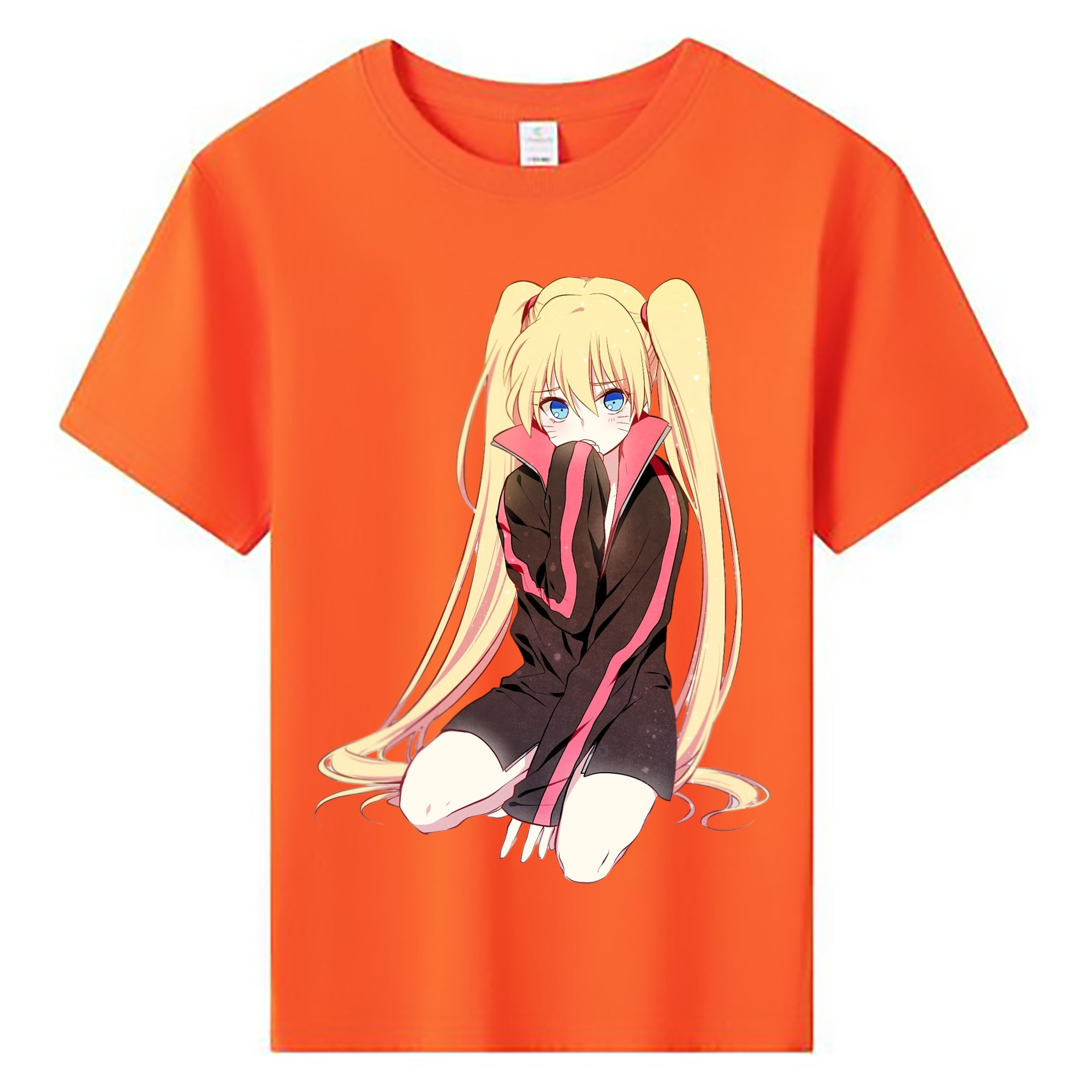 （画像用） NARUTO -ナルト- うずまき ナルト Uzumaki Naruto 綿100％キッズTシャツ（フロントプリント）