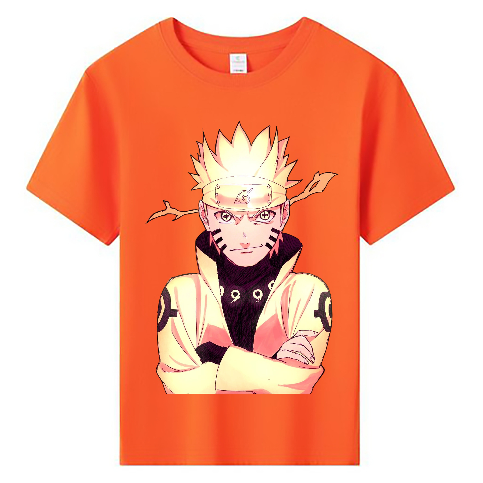 （画像用） NARUTO -ナルト- うずまき ナルト Uzumaki Naruto 綿100％キッズTシャツ（フロントプリント）