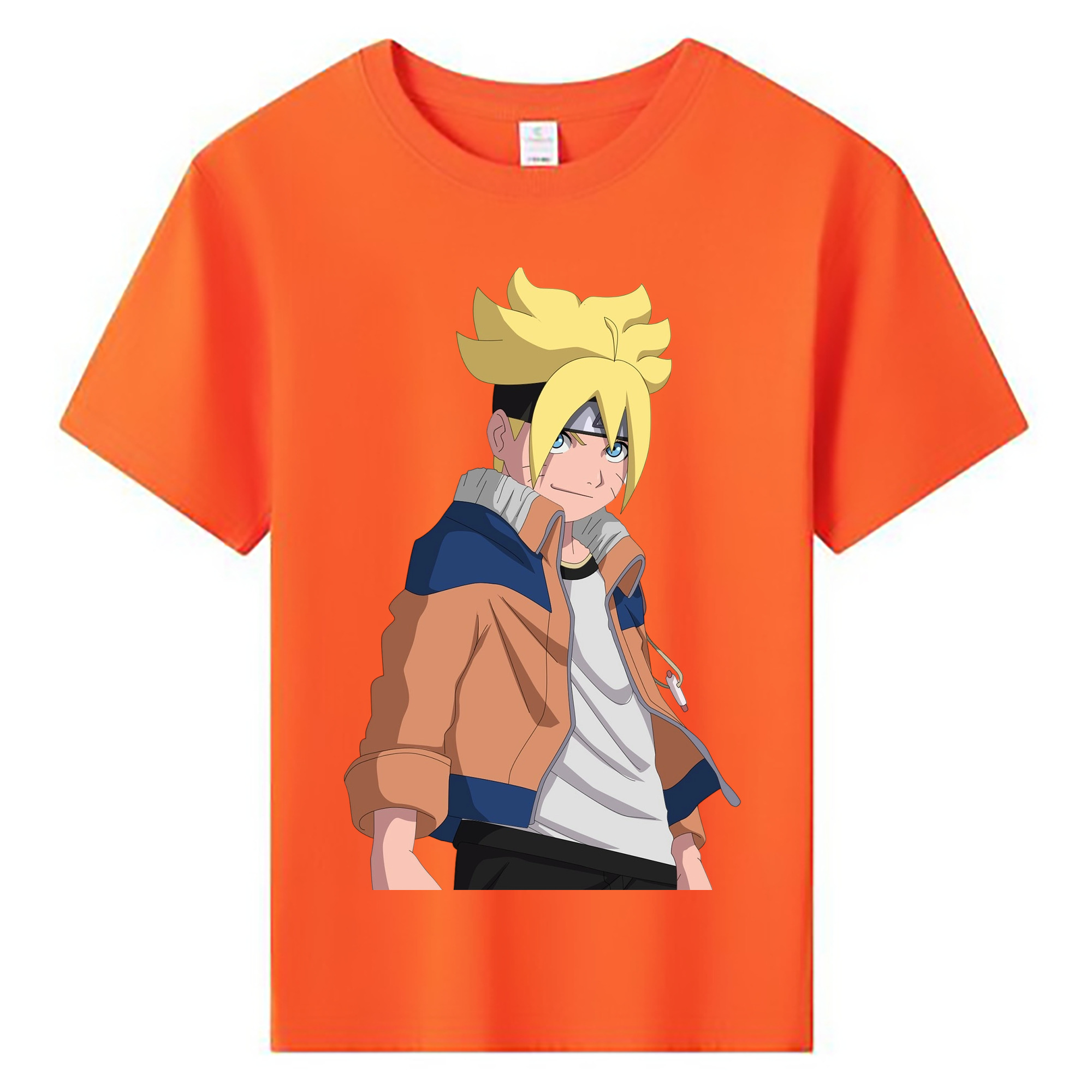 （画像用） NARUTO -ナルト- うずまき ナルト Uzumaki Naruto 綿100％キッズTシャツ（フロントプリント）